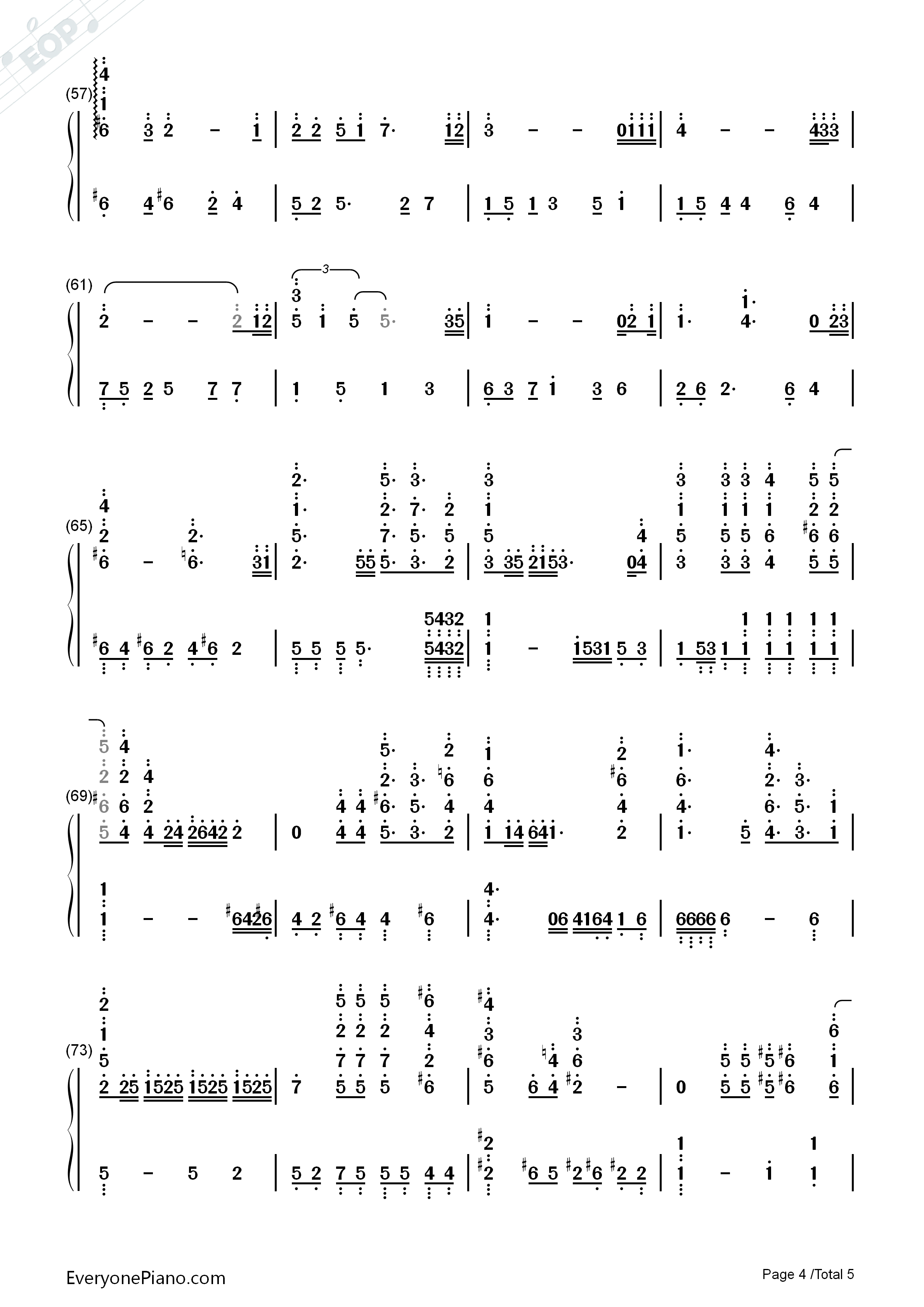 Circle_of_Life钢琴简谱_Elton_John演唱