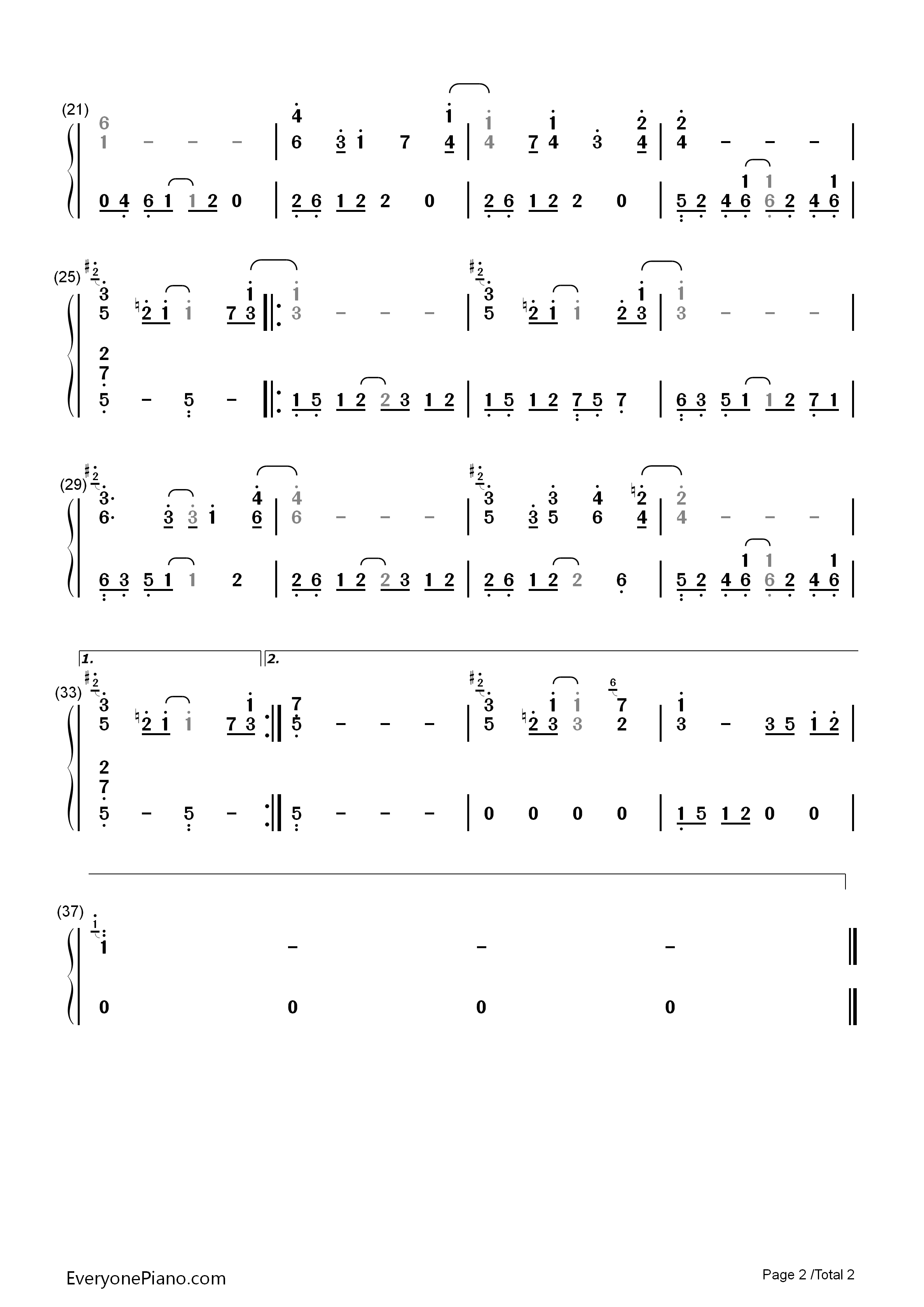 You_Are_Not_Alone钢琴简谱_Michael_Jackson演唱