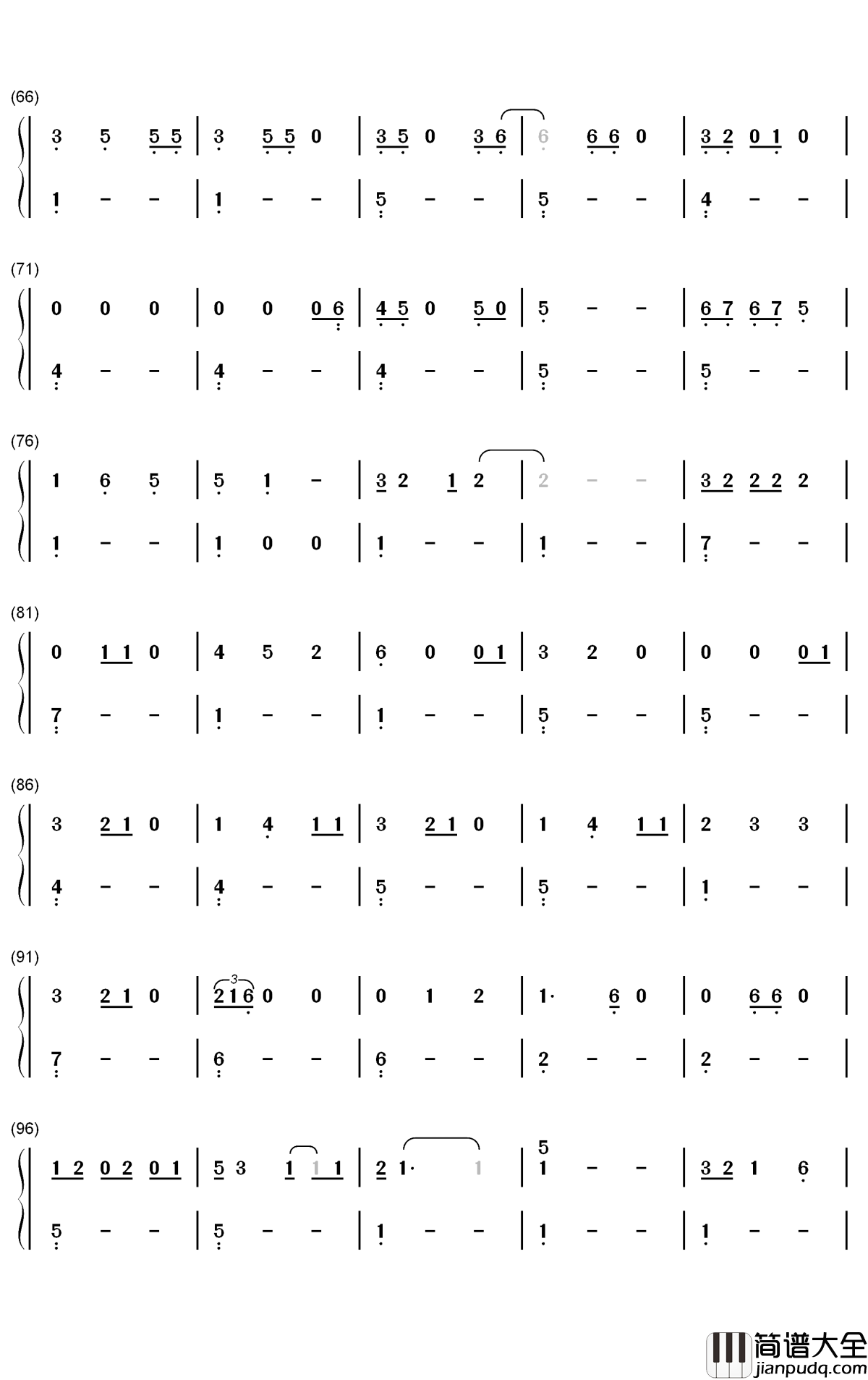 Beautiful_Crazy钢琴简谱_数字双手_Luke_Combs
