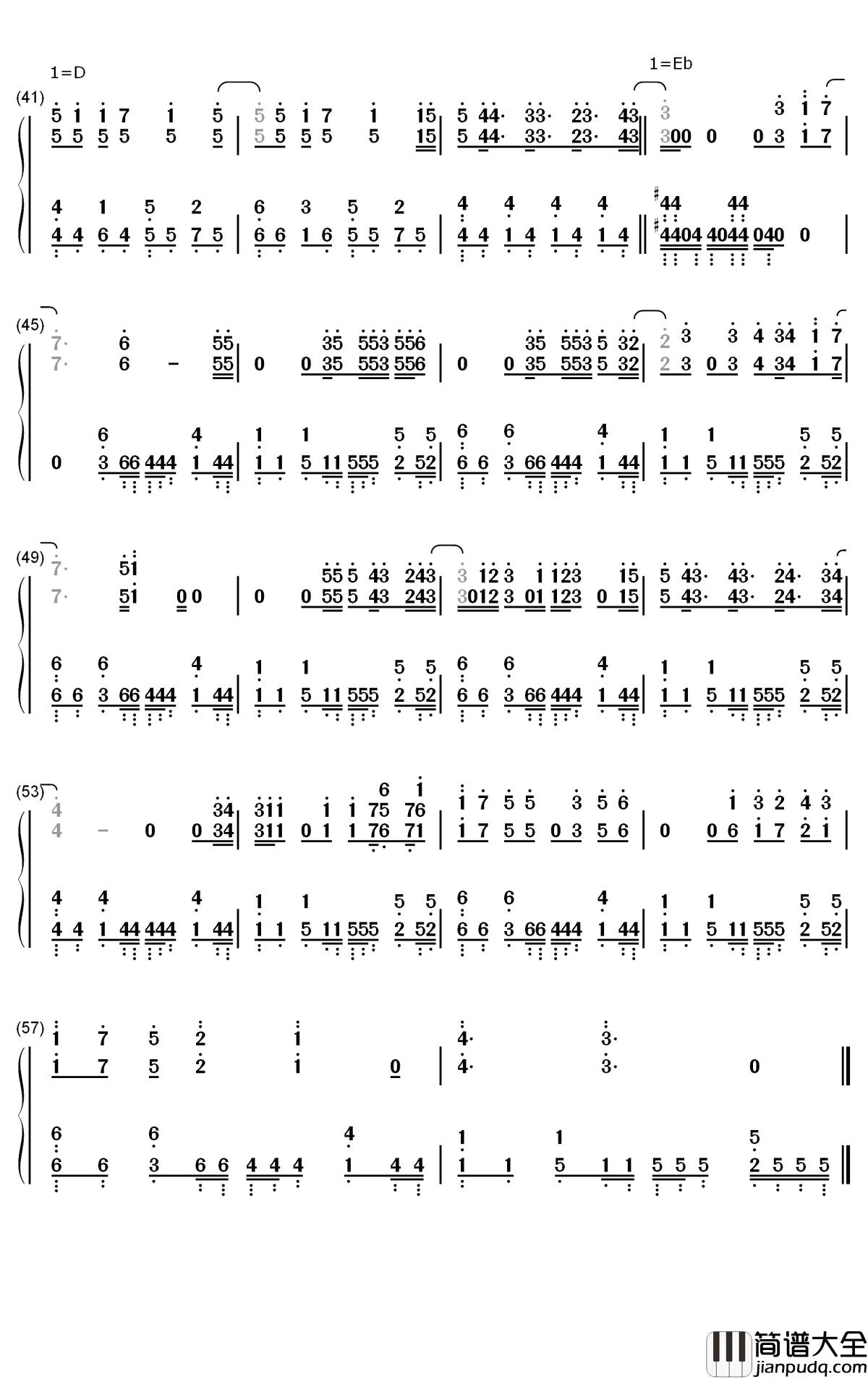 Alive钢琴简谱_数字双手_绫野真白