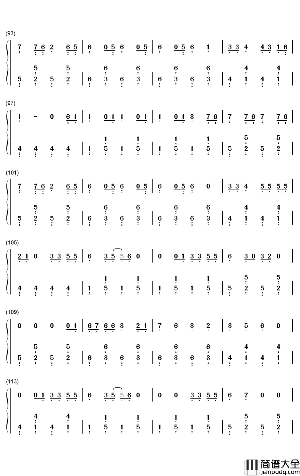 Whiskey_Glasses钢琴简谱_数字双手_Morgan_Wallen