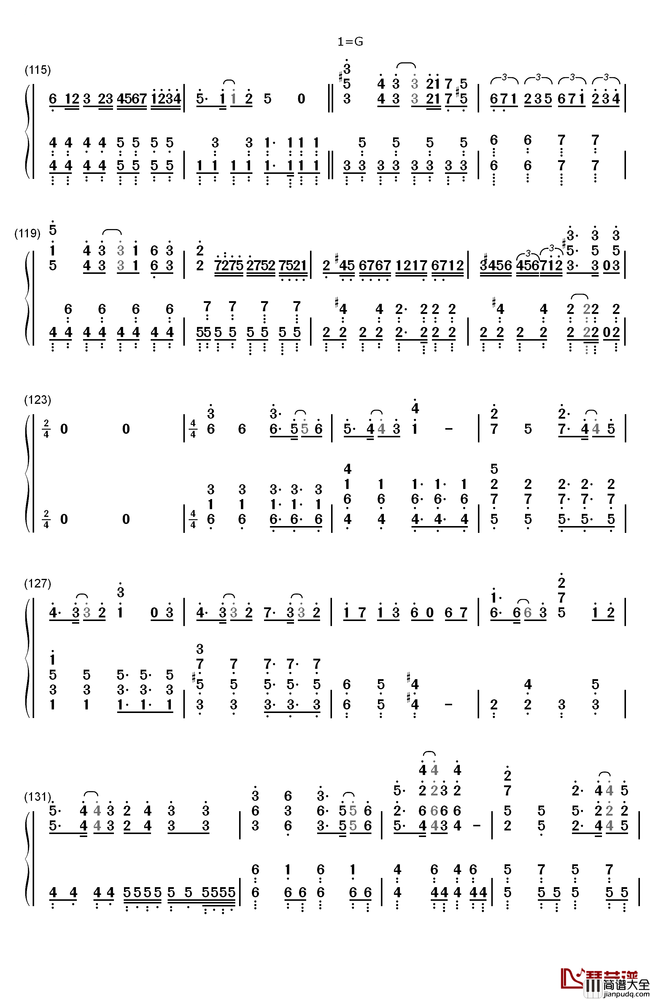 Clockwork_Planet钢琴简谱_数字双手_fripSide