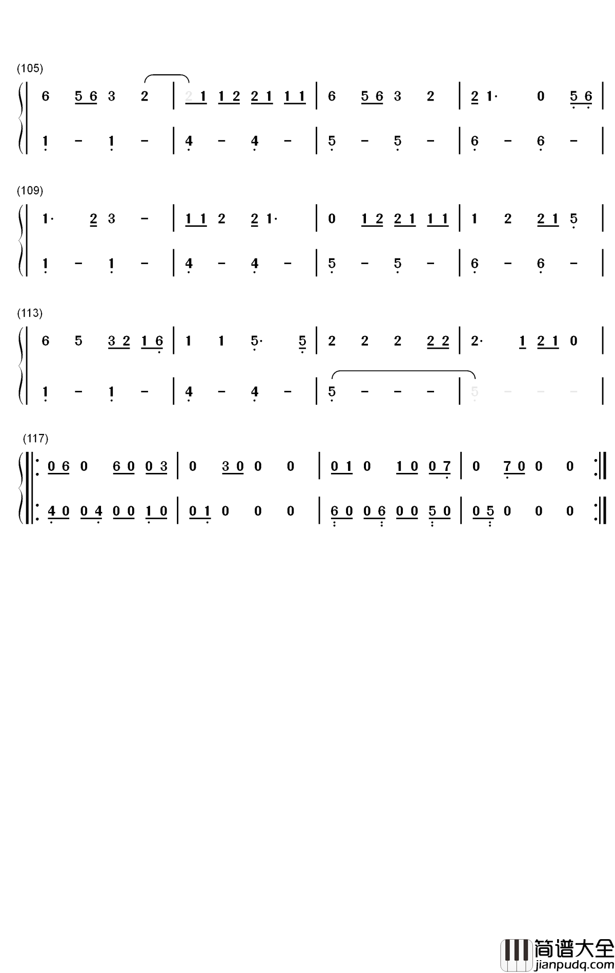 The_Bones钢琴简谱_数字双手_Maren_Morris