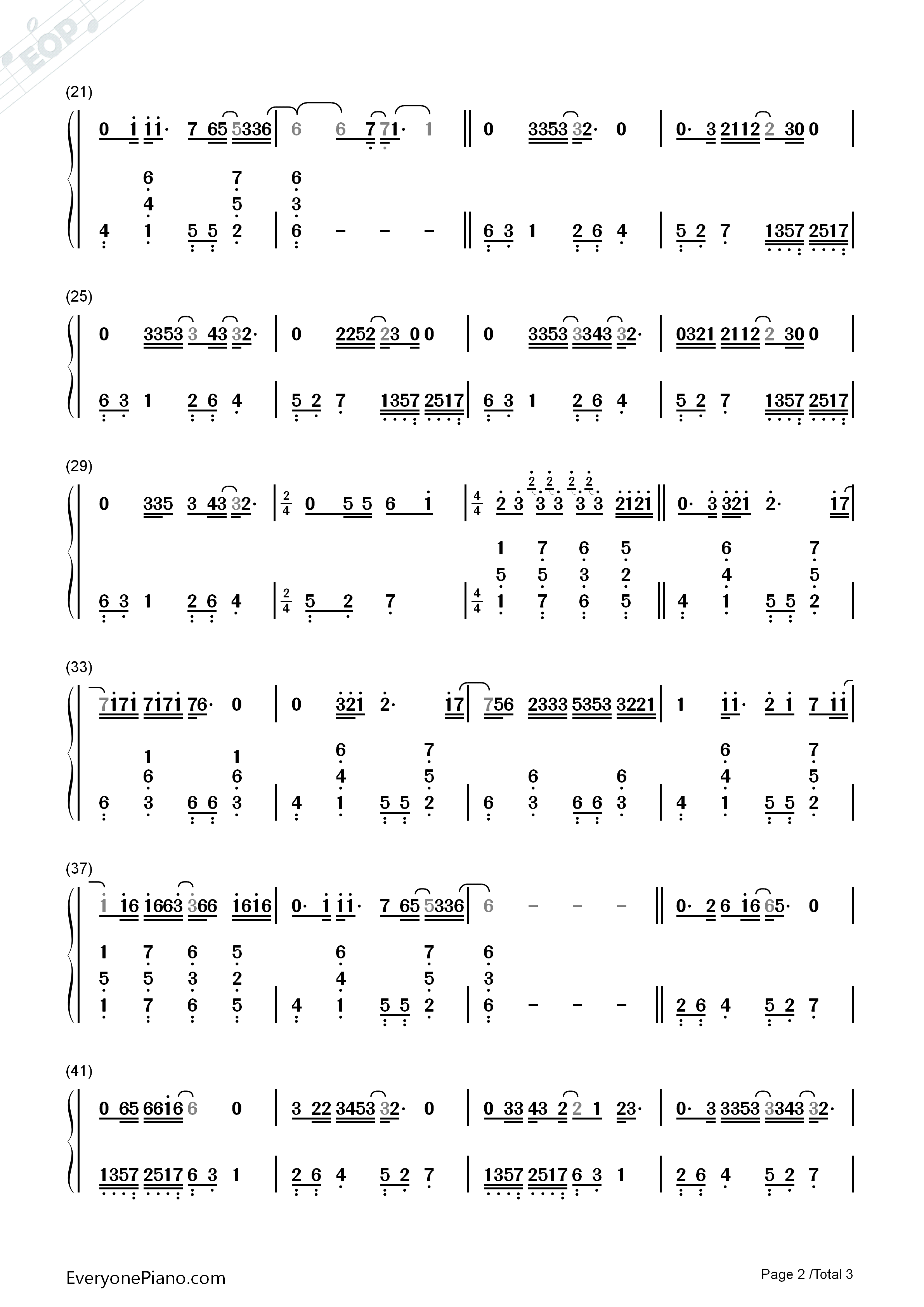 Don't_cry钢琴简谱_Guns_N'_Roses演唱