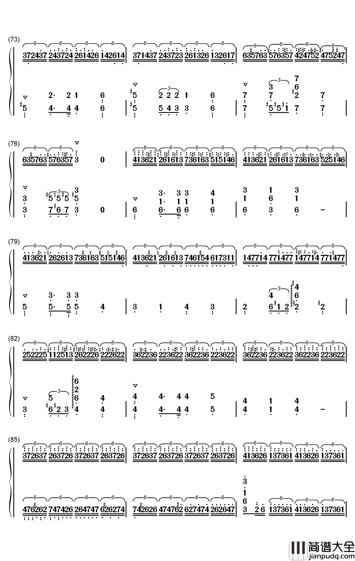 肖邦练习曲第23首钢琴简谱_数字双手_肖邦