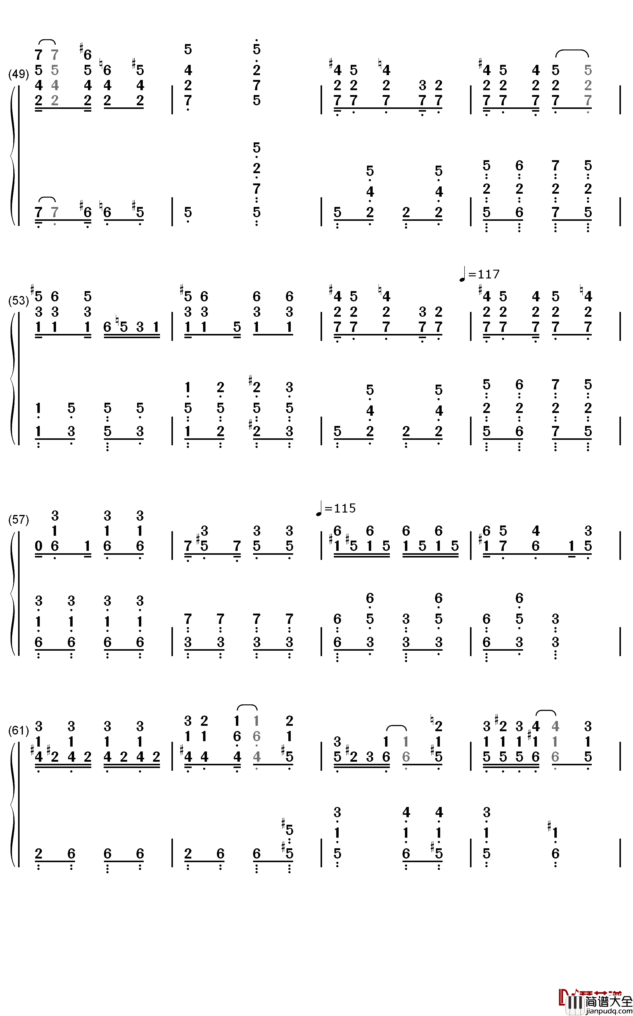 Lovers_Lane_Glide钢琴简谱_数字双手_Calvin_Woolsey