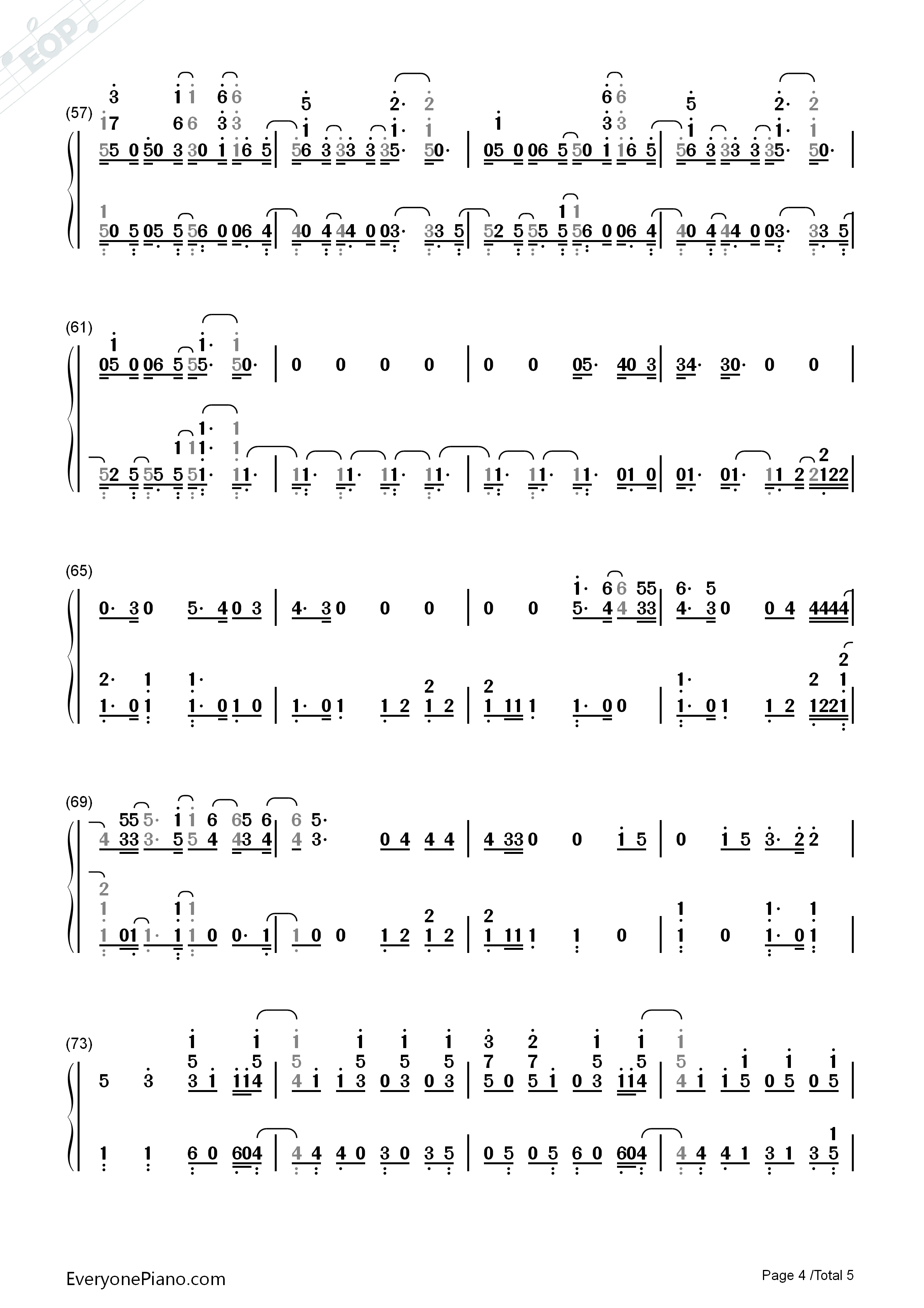 Cut_To_The_Feeling钢琴简谱_Carly_Rae_Jepsen演唱