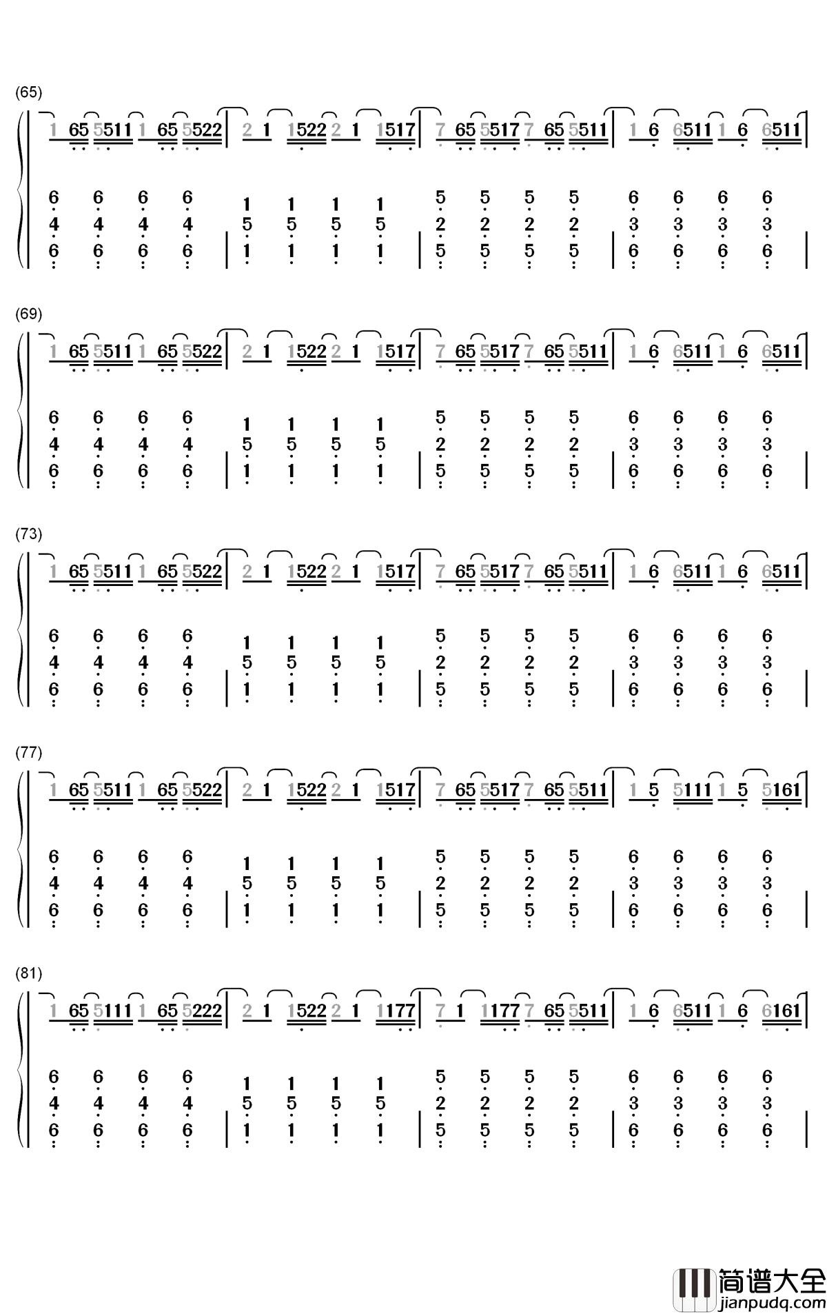 The_Blessing钢琴简谱_数字双手_Kari_Jobe_Cody_Carnes_Elevation_Worship