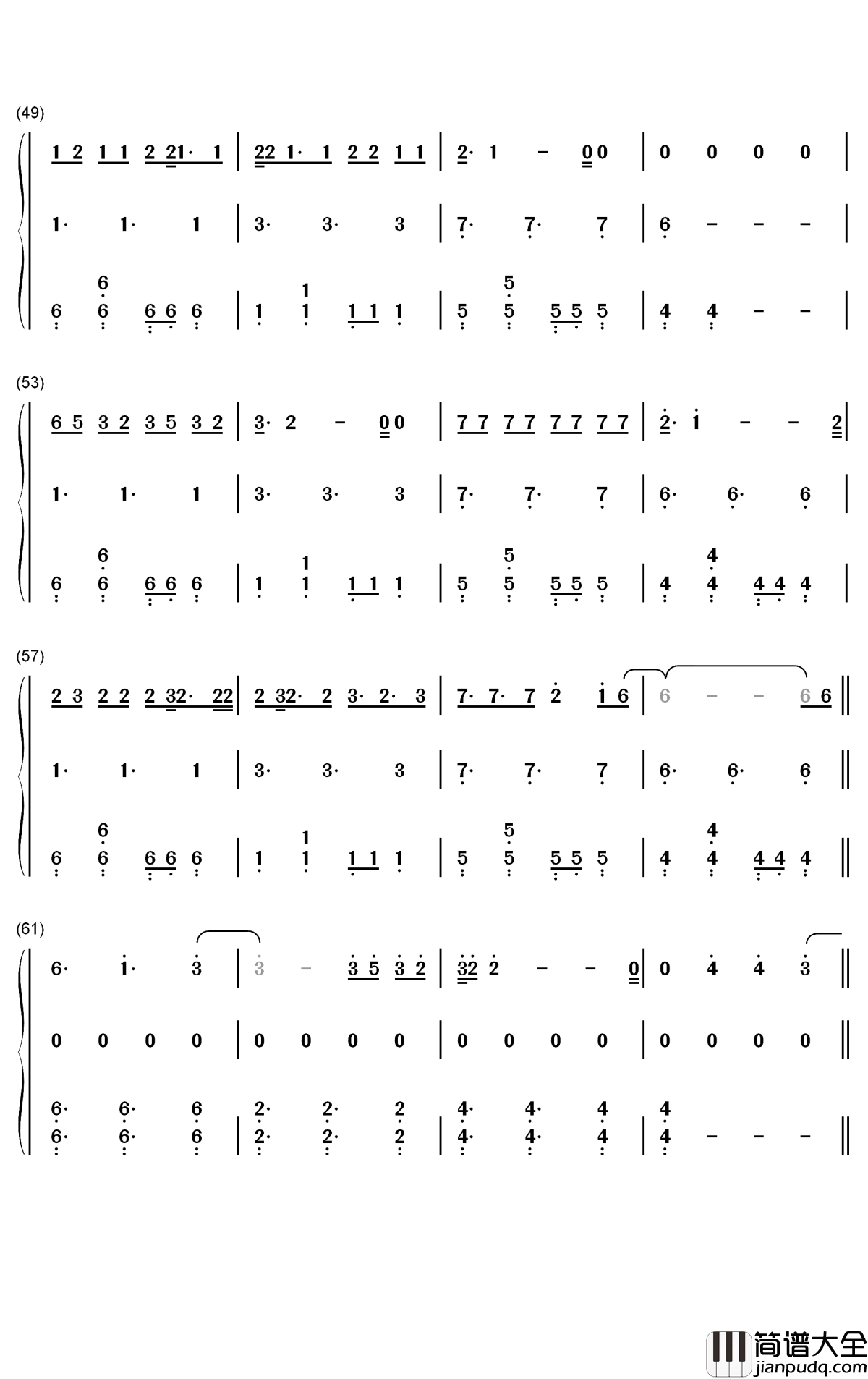 Dont_Break_Me钢琴简谱_数字双手_Montaigne