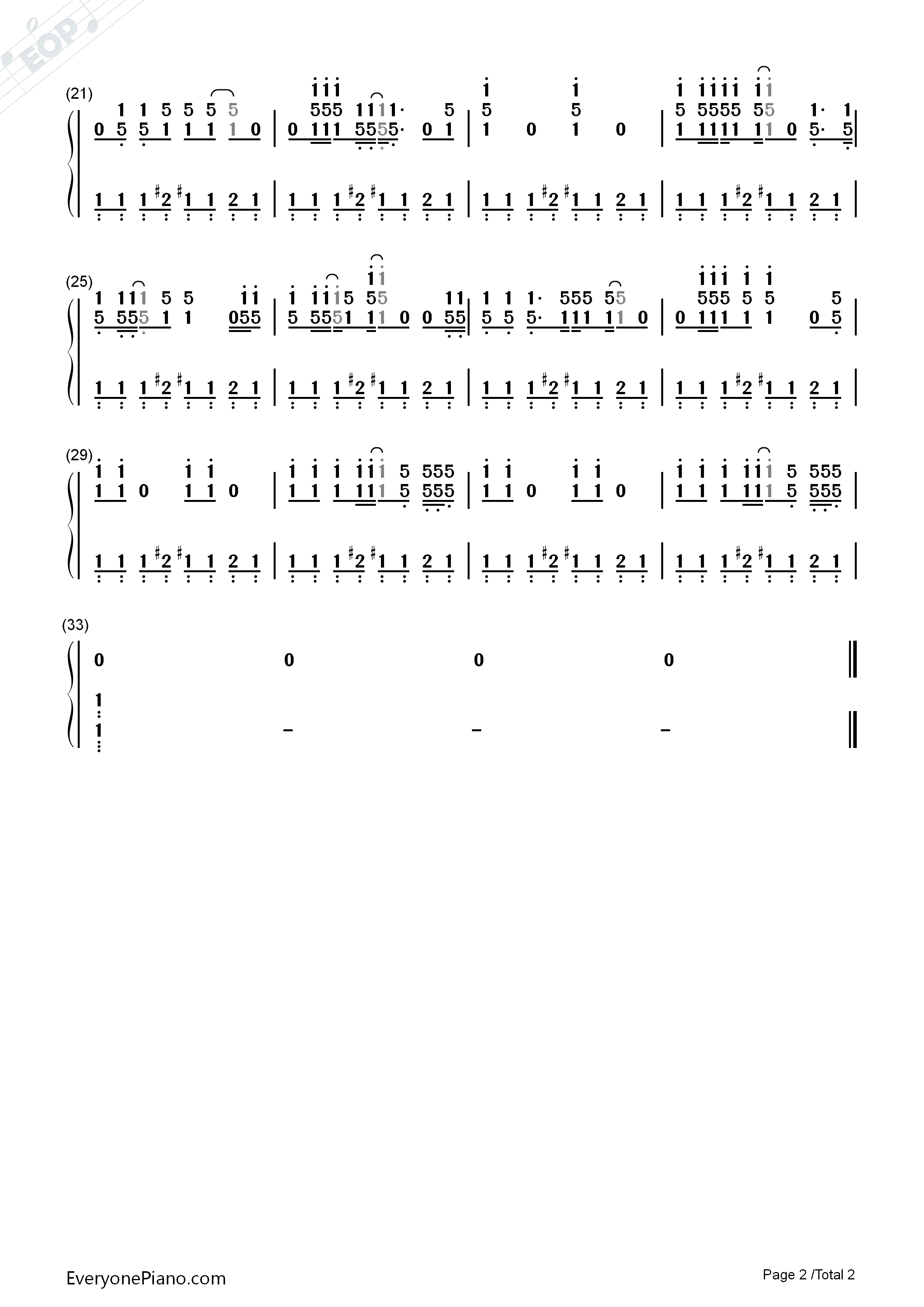 Baby_Got_Back钢琴简谱_Sir_Mix_a_Lot演唱