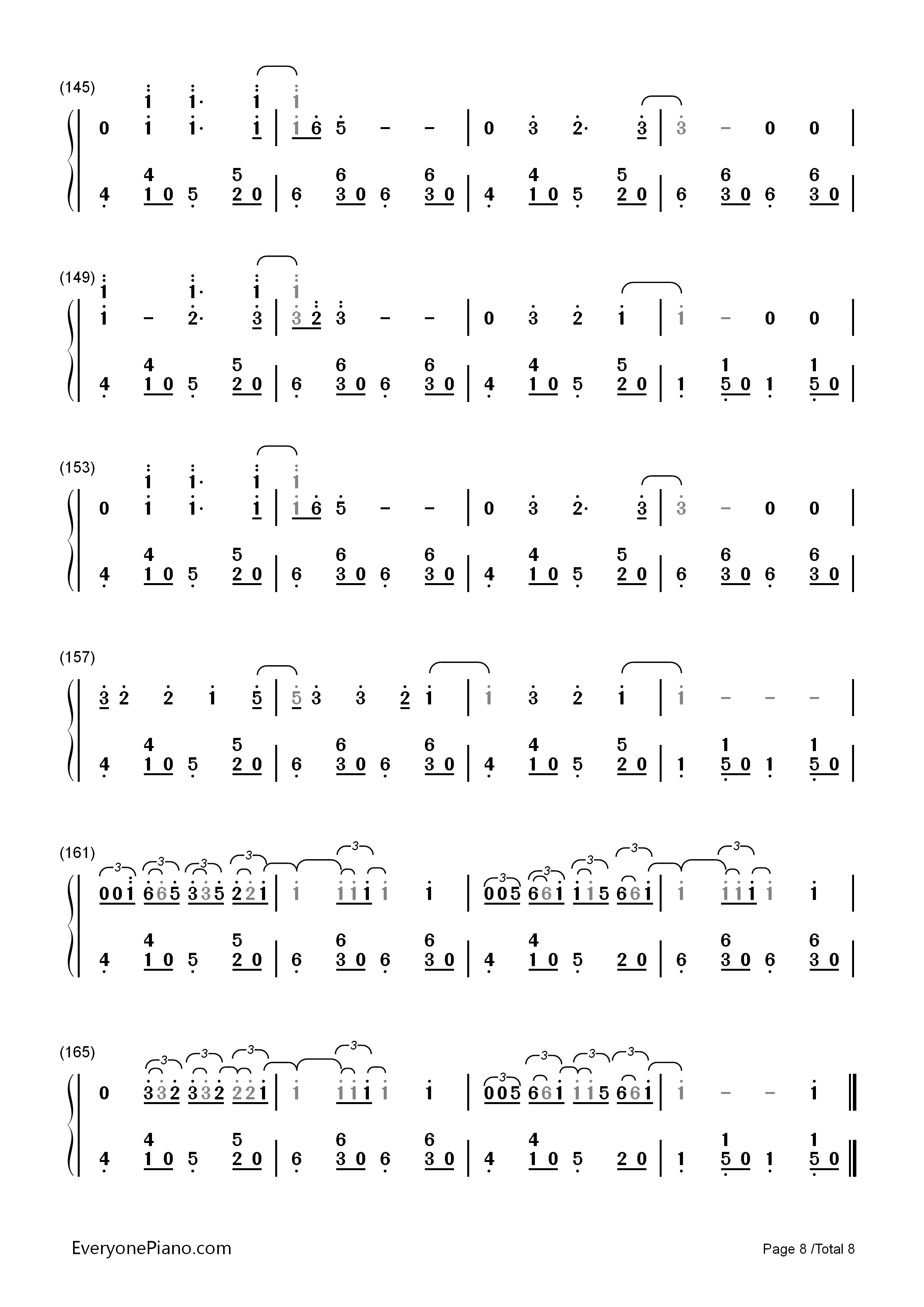 Write_On_Me钢琴简谱_Fifth_Harmony演唱