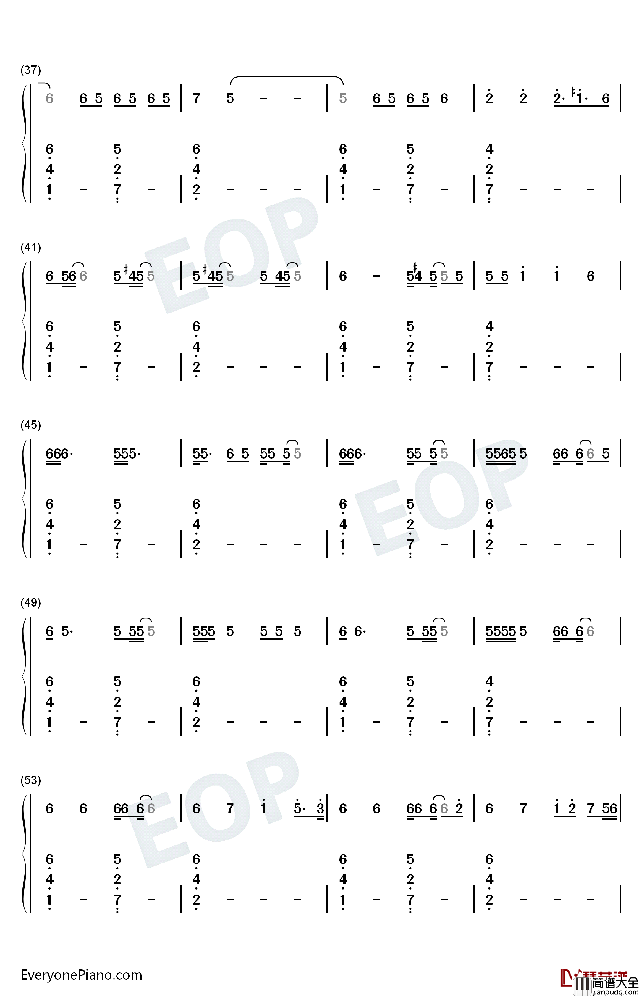 Babylon钢琴简谱_数字双手_Lady_Gaga