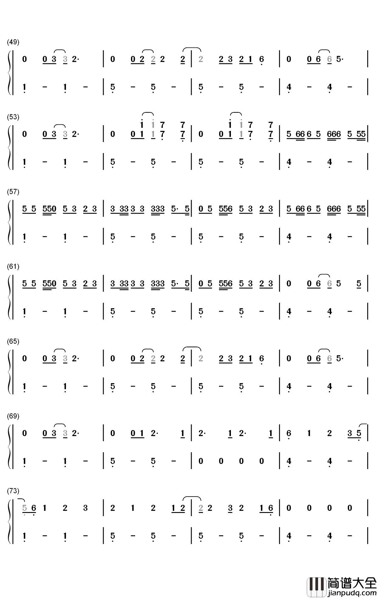 Sunflower_Vol_6钢琴简谱_数字双手_Harry_Styles