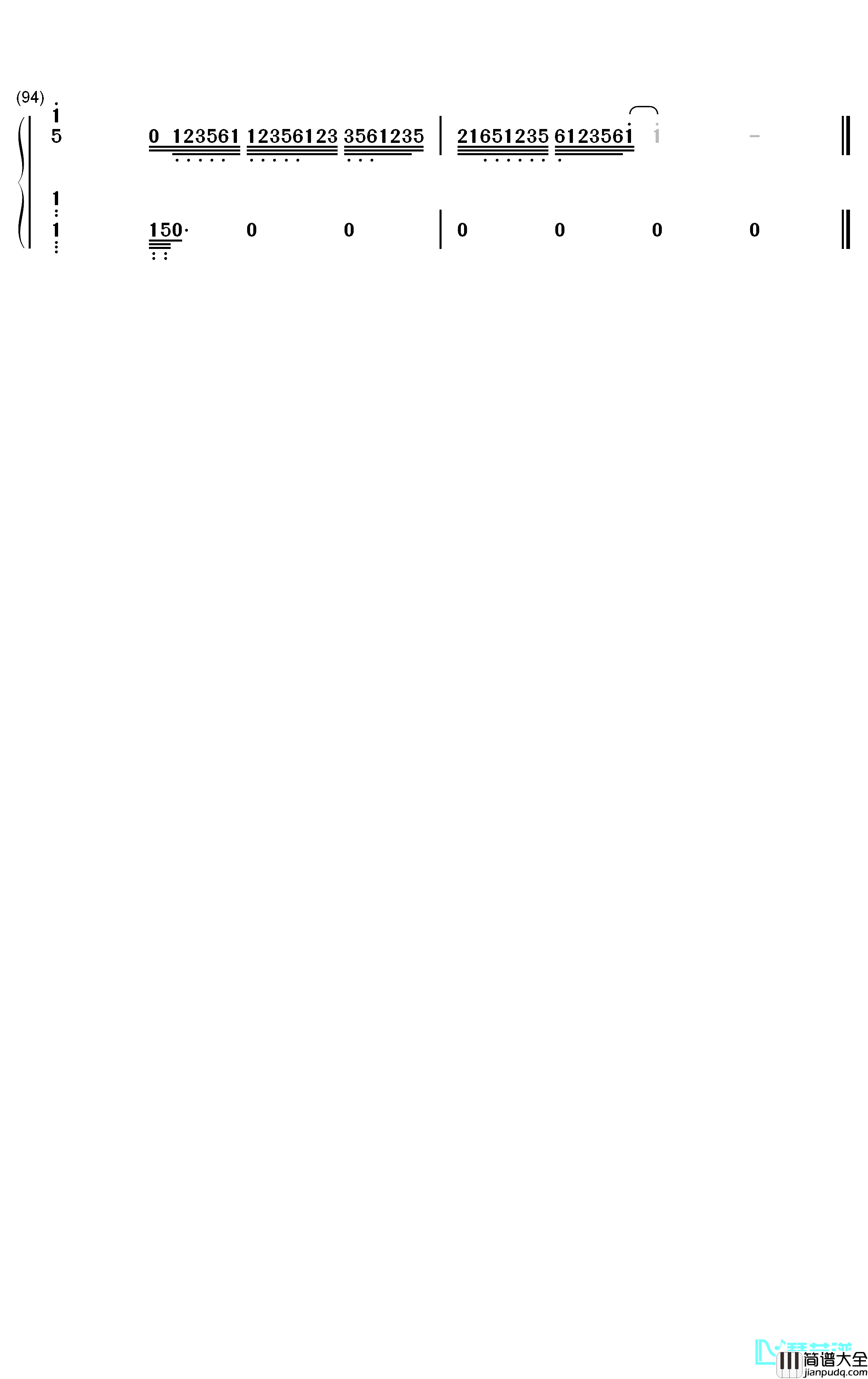 苏幕遮钢琴简谱_数字双手_张晓棠