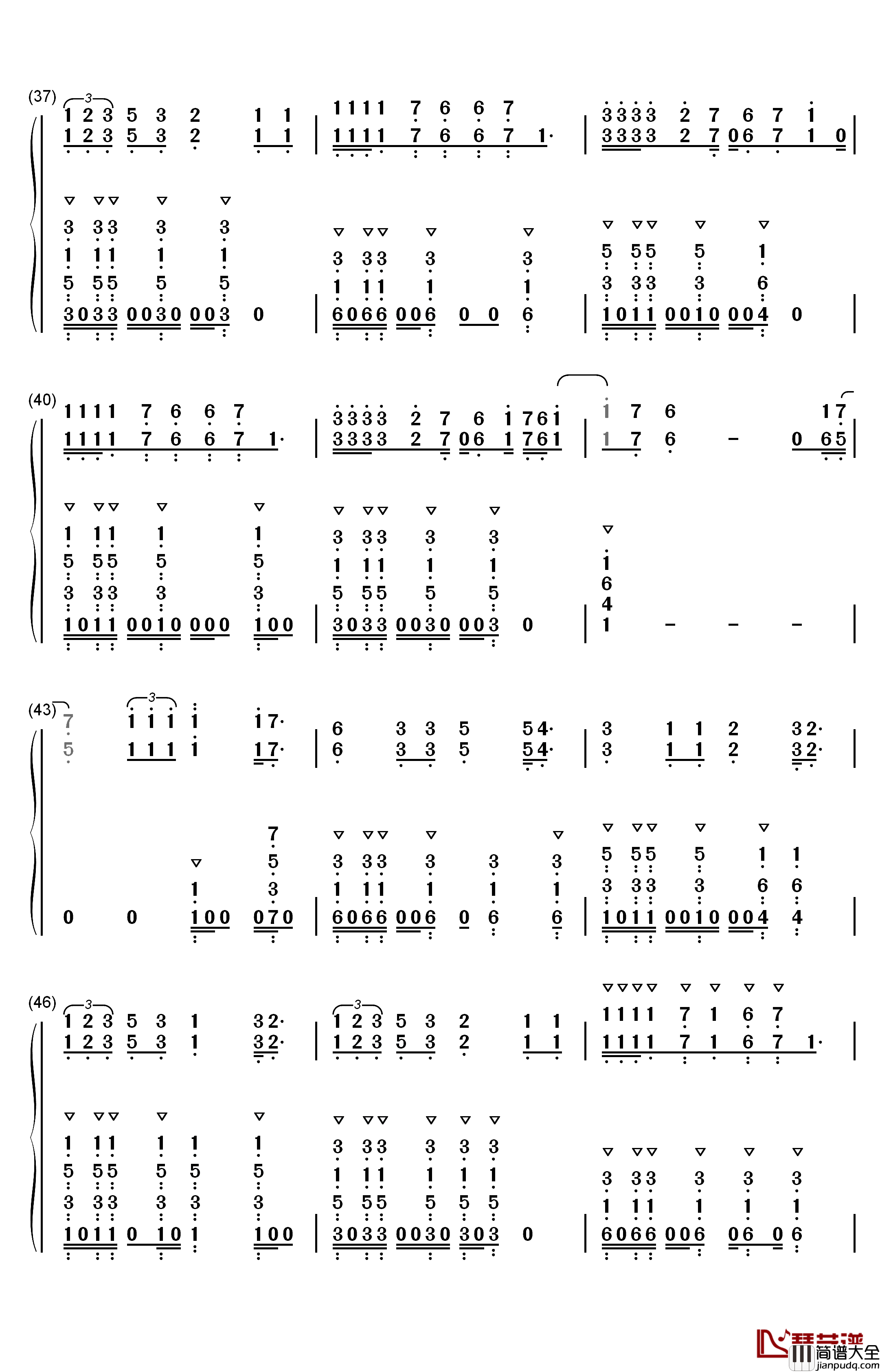 Takeaway钢琴简谱_数字双手_The_Chainsmokers_Illenium_Lennon_Stella