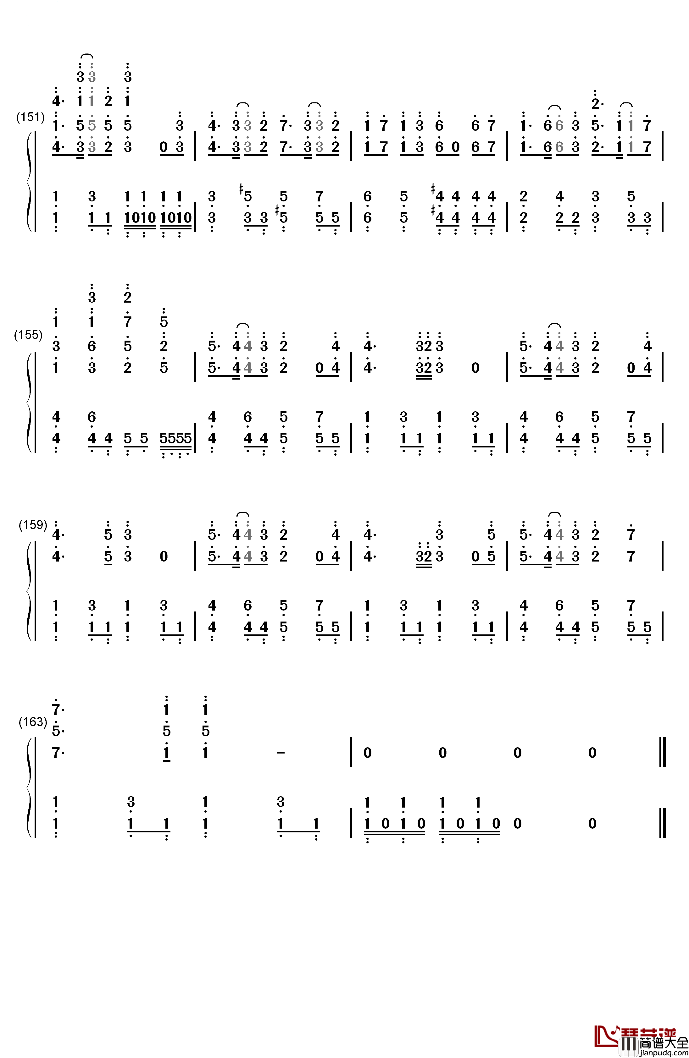 Clockwork_Planet钢琴简谱_数字双手_fripSide