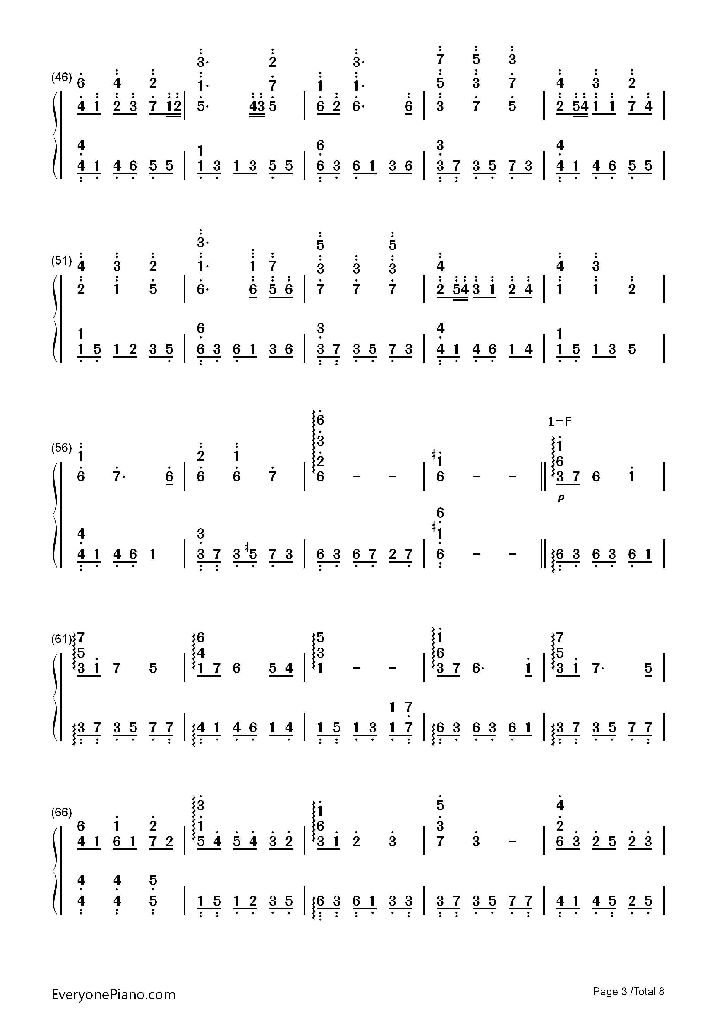 Everytime_You_Kissed_Me钢琴简谱_Emily_Bindiger演唱
