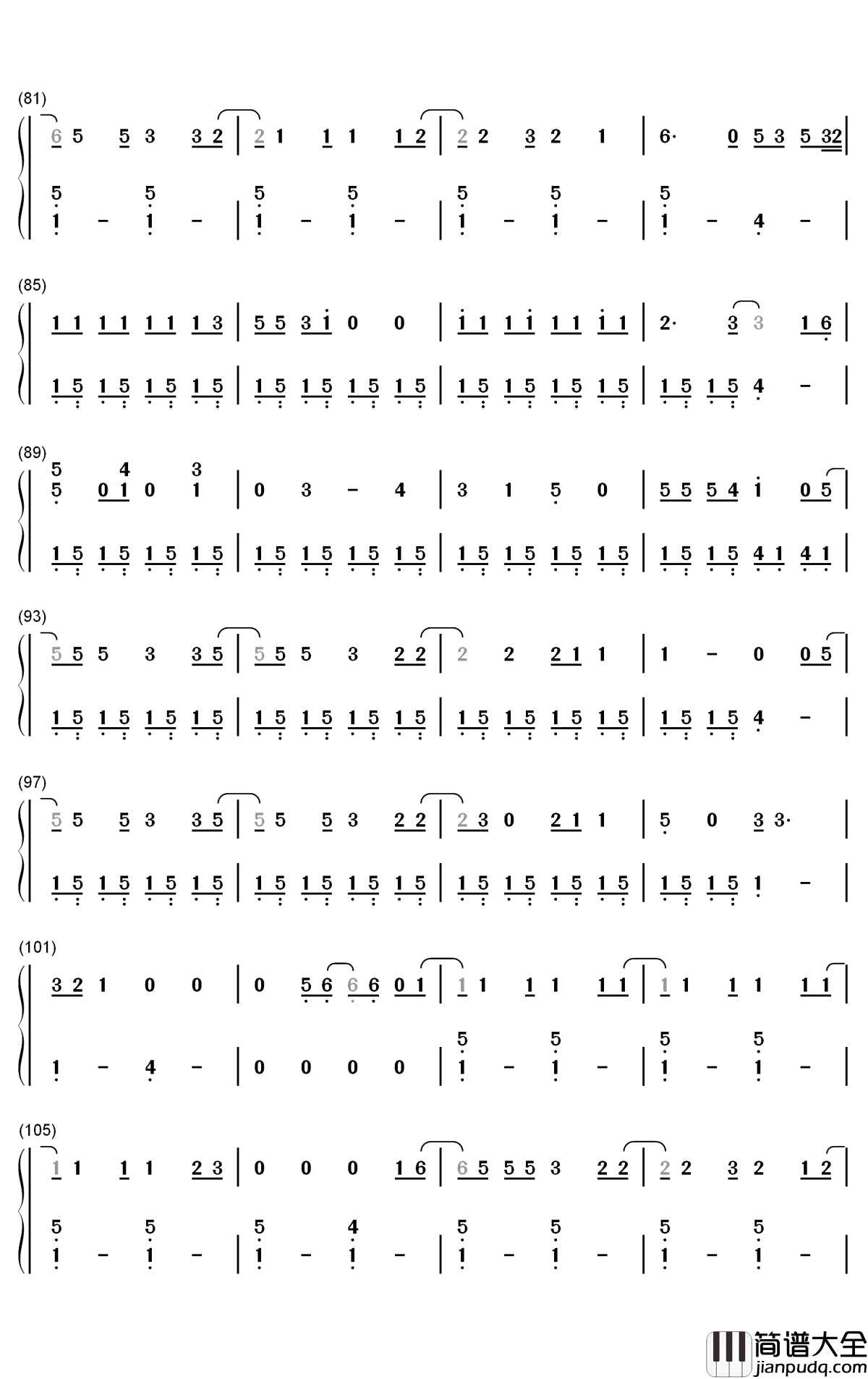 One_Margarita钢琴简谱_数字双手_Luke_Bryan