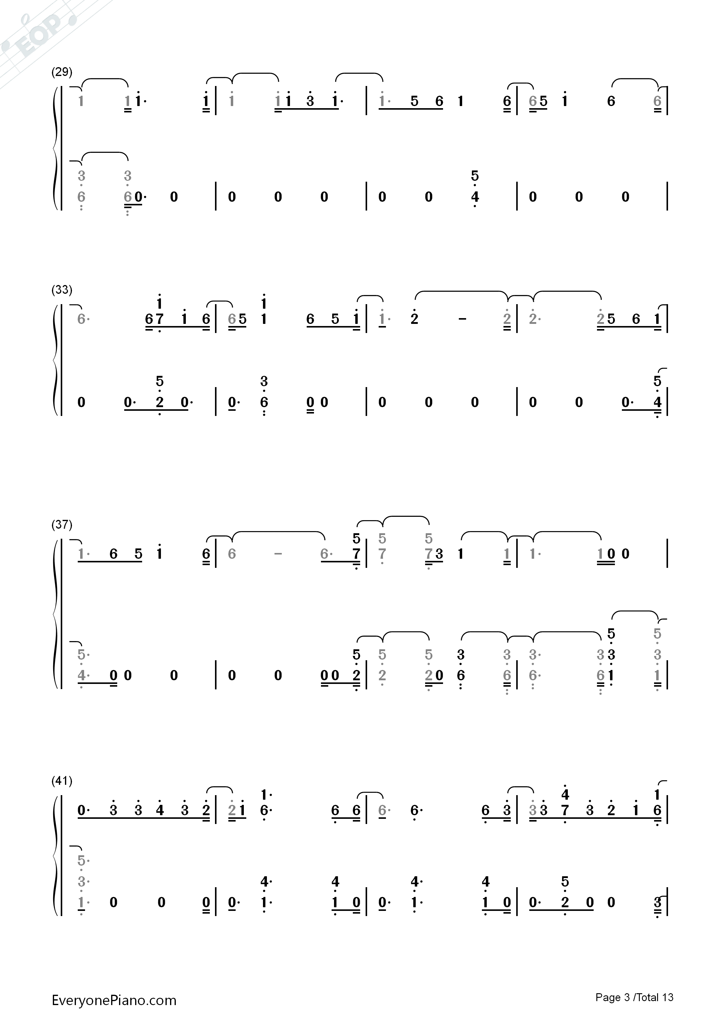 First_Time钢琴简谱_Kygo_and_Ellie_Goulding演唱
