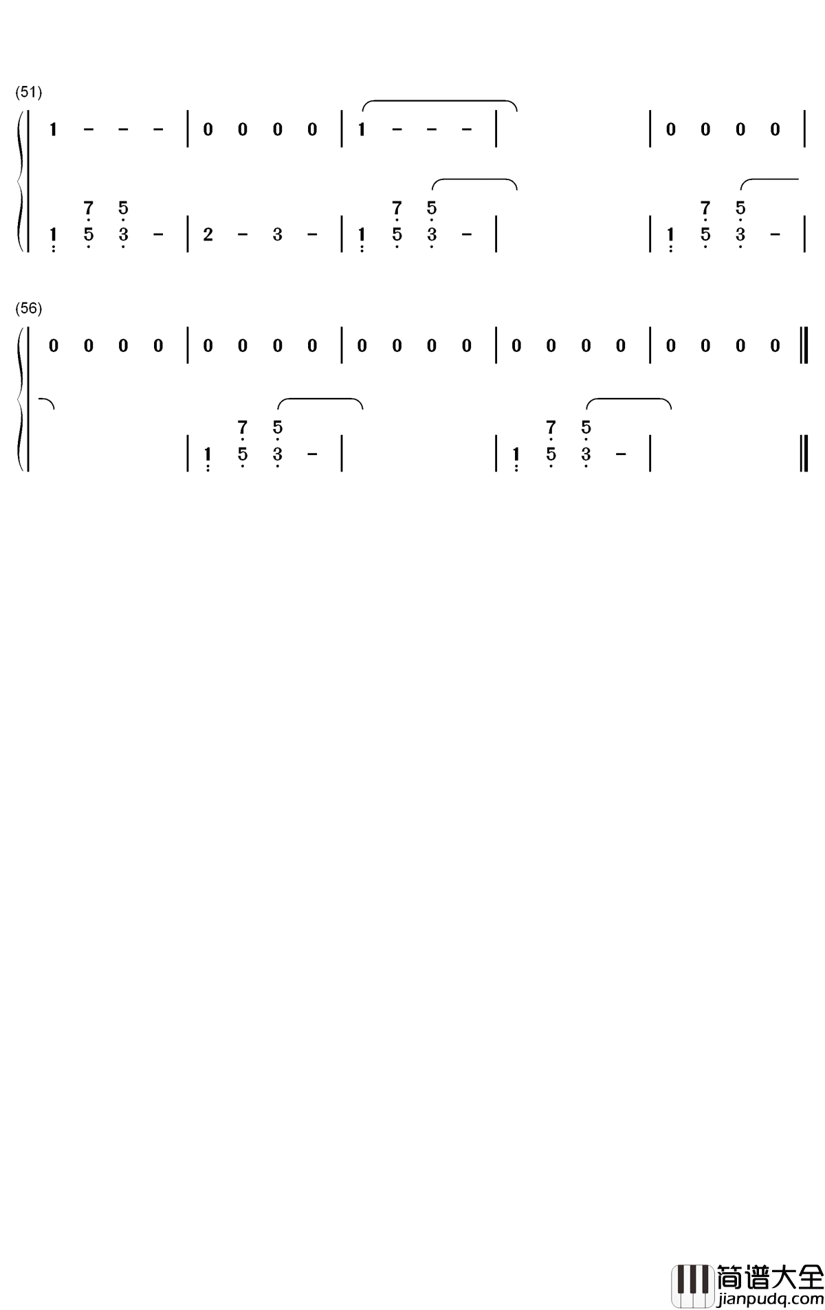 Subwoofer_Lullaby简谱_C418歌曲_数字双手曲谱