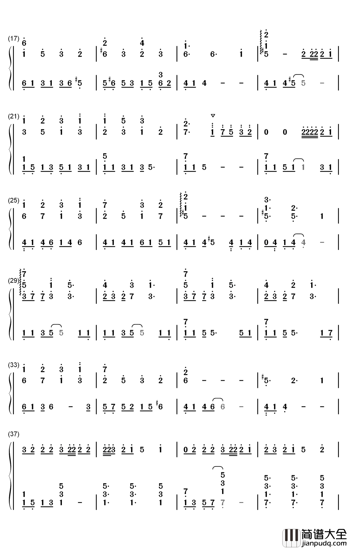Lowkey钢琴简谱_数字双手_NIKI