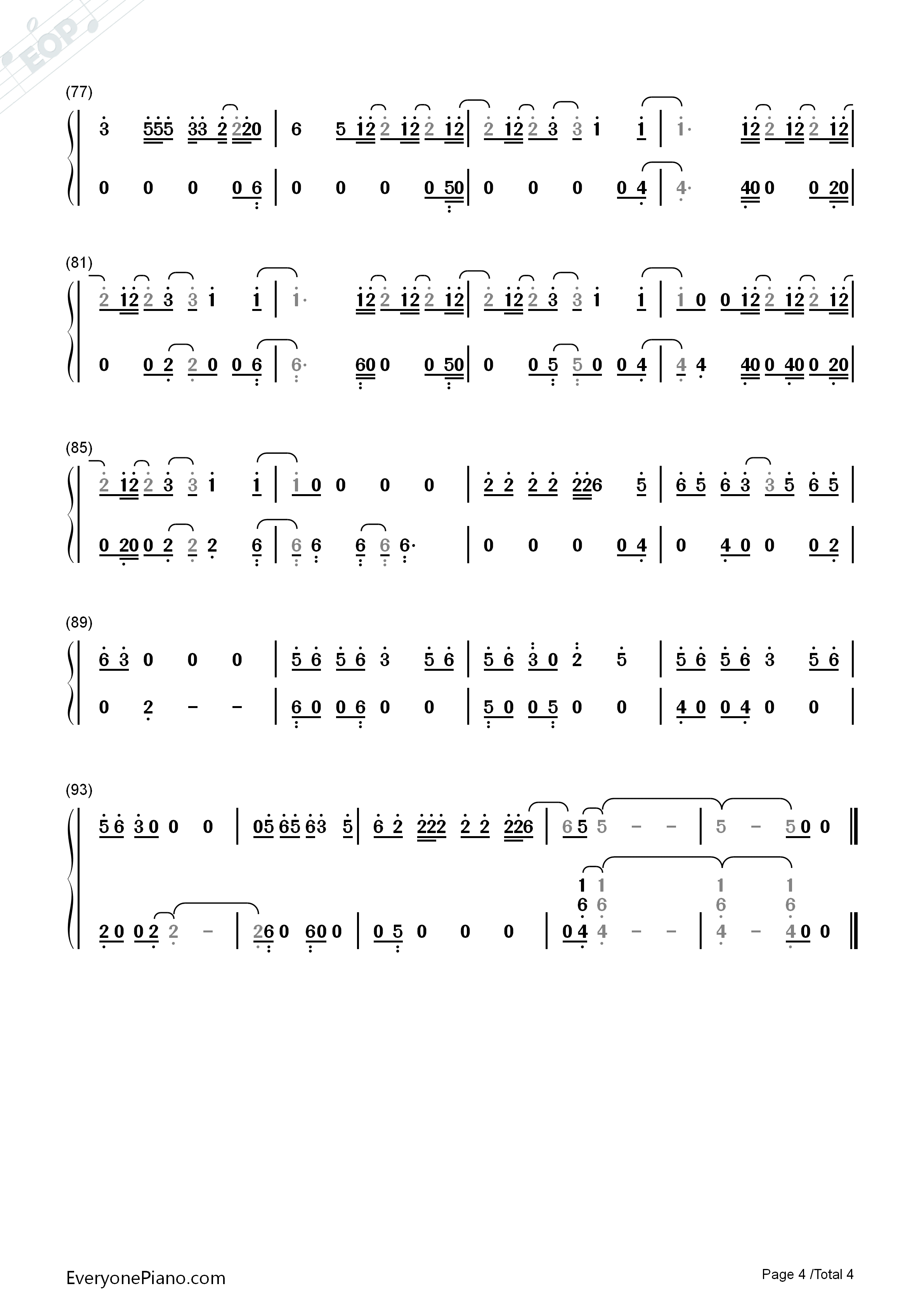 There_for_You钢琴简谱_Martin_Garrix_Troye_Sivan演唱