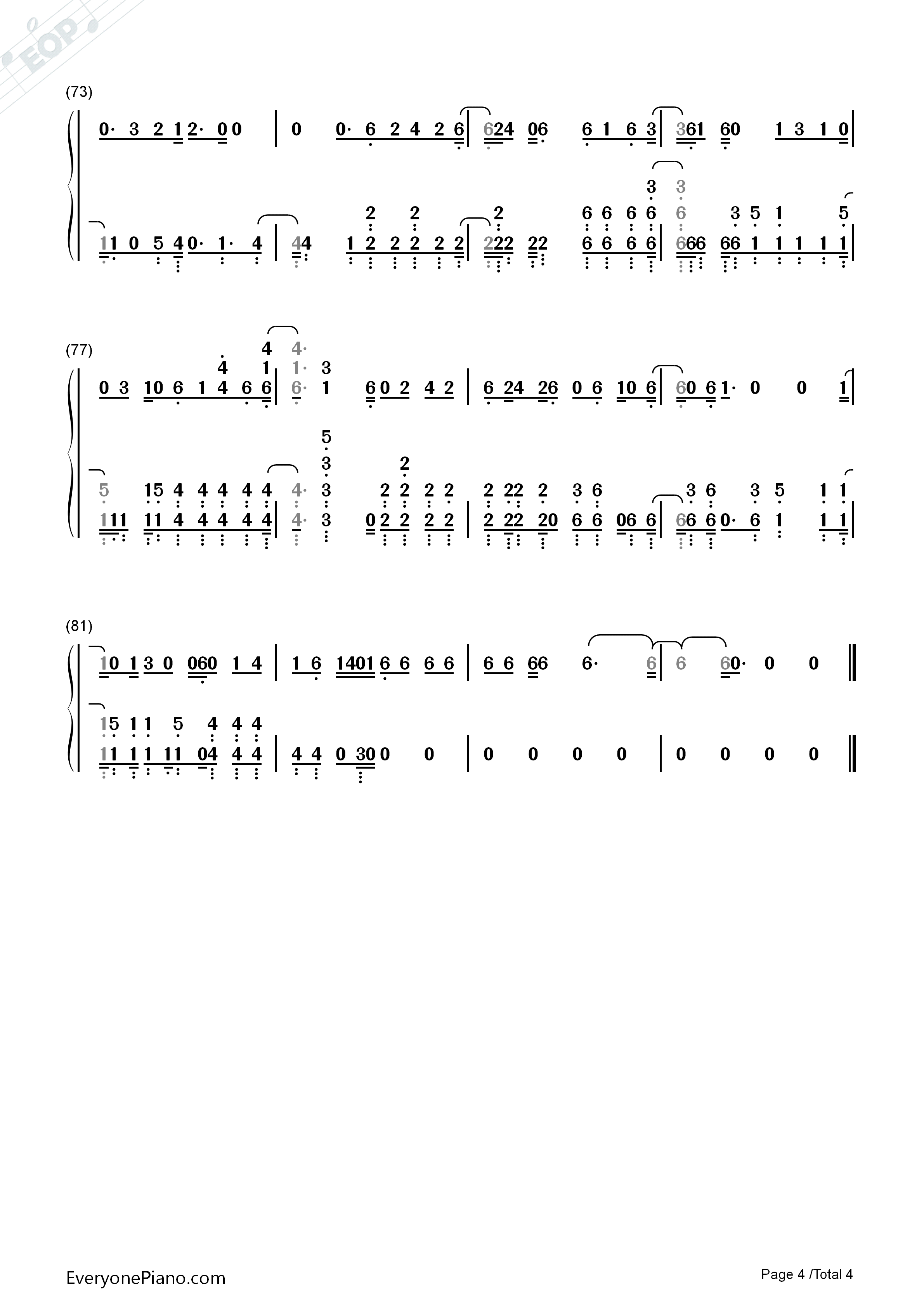 Hard_Times钢琴简谱_Paramore演唱