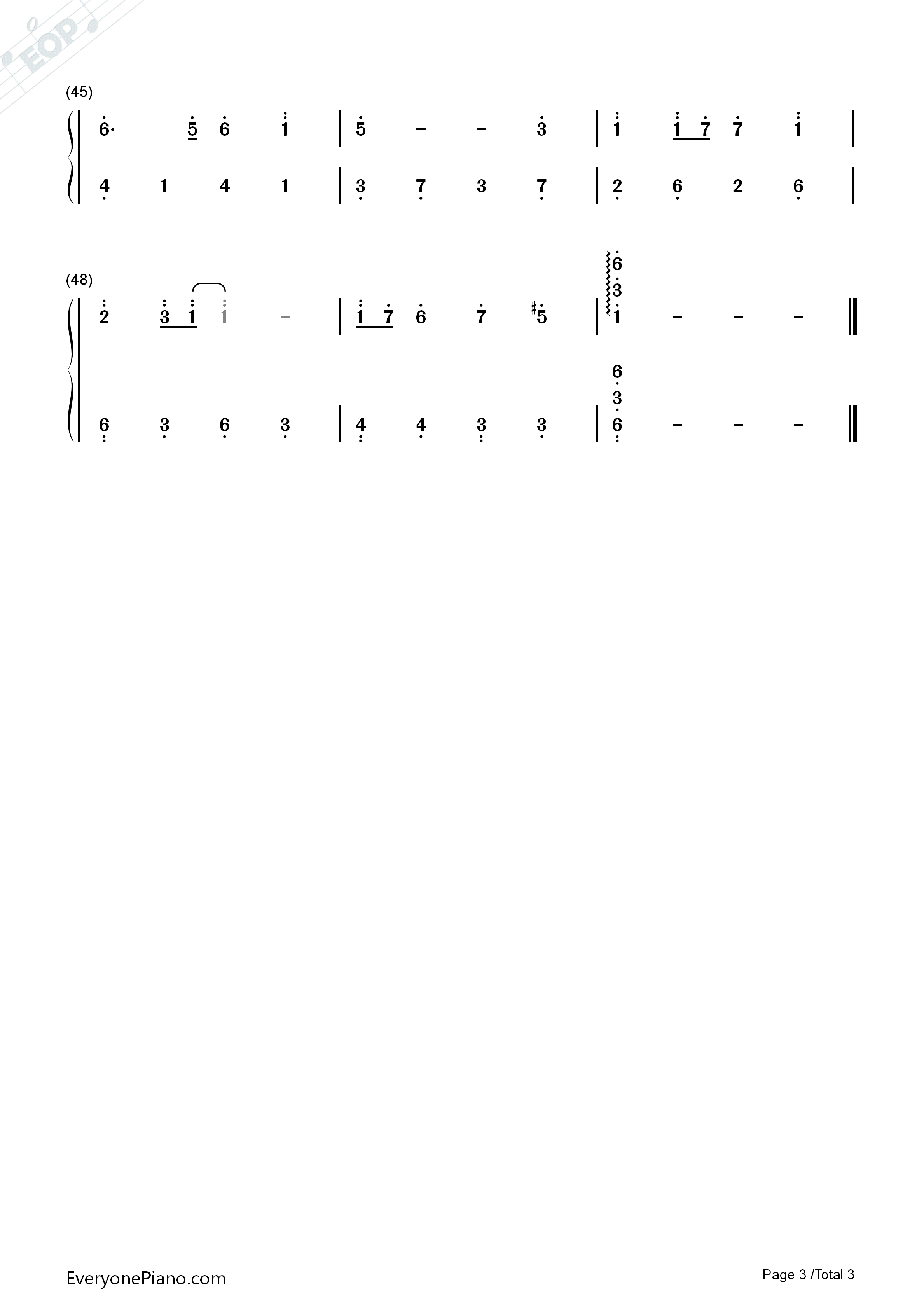 天空之城适中版钢琴简谱_久石让__Joe_Hisaishi_宫崎骏演唱