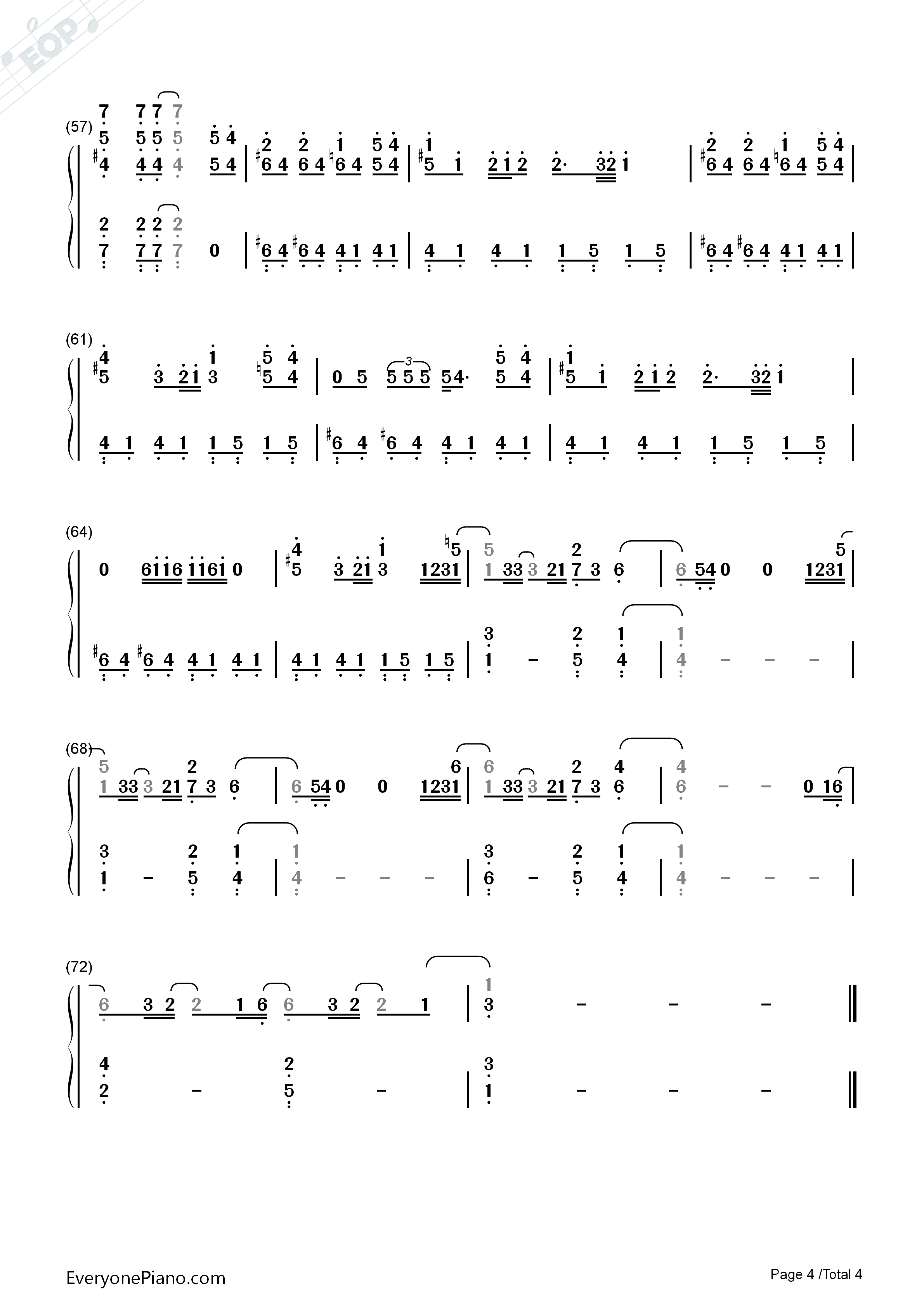 Make_Me_(Cry)钢琴简谱_Noah_Cyrus演唱