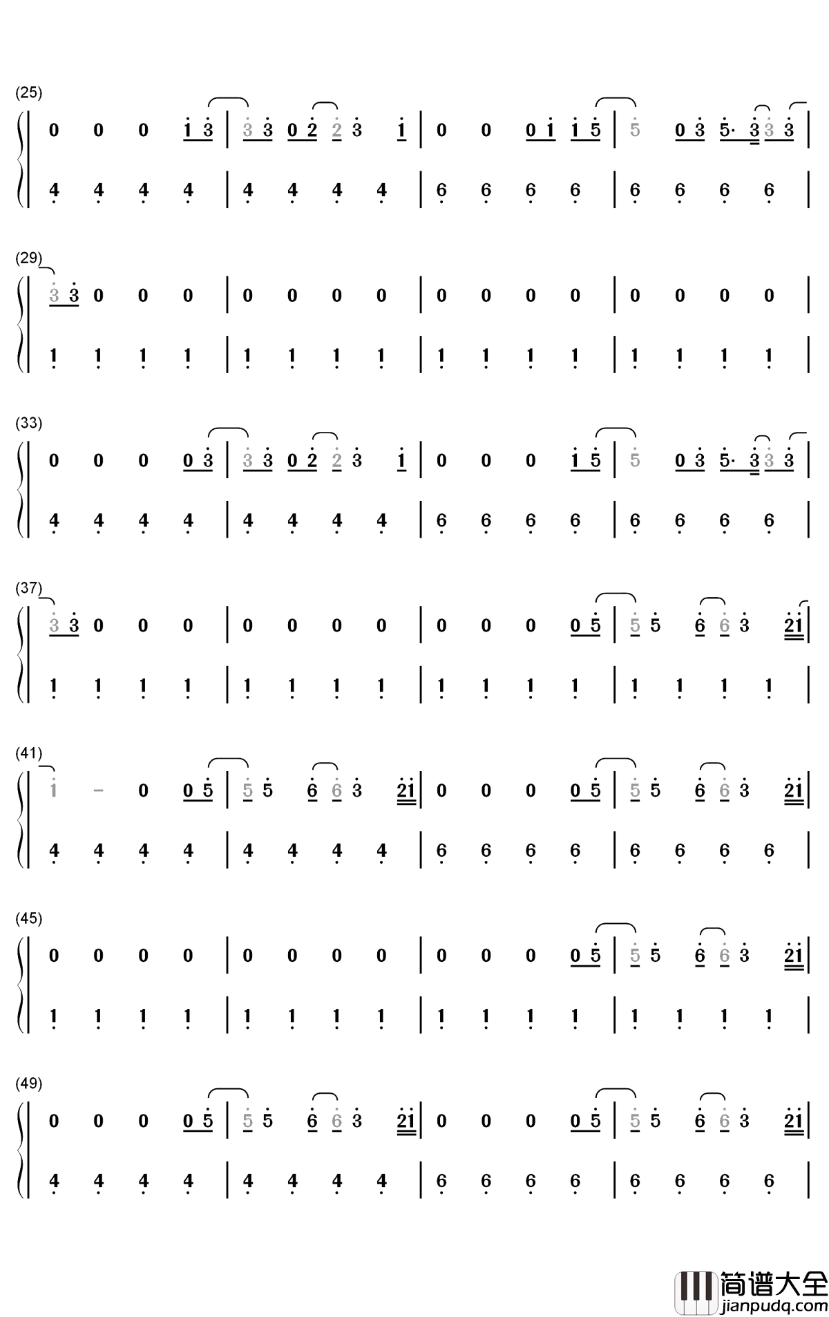 Fine_Line钢琴简谱_数字双手_Harry_Styles