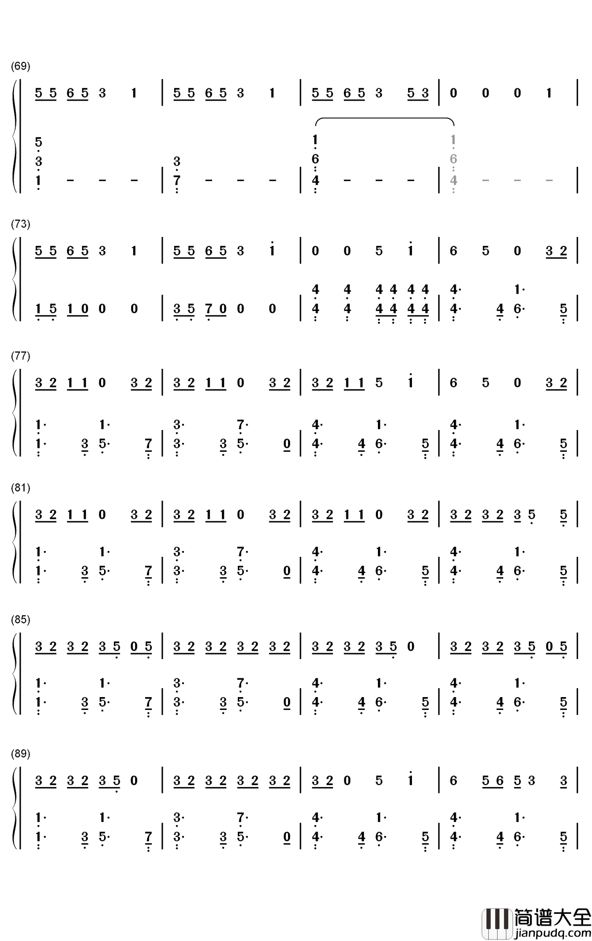 Birthday钢琴简谱_数字双手_Anne_Marie