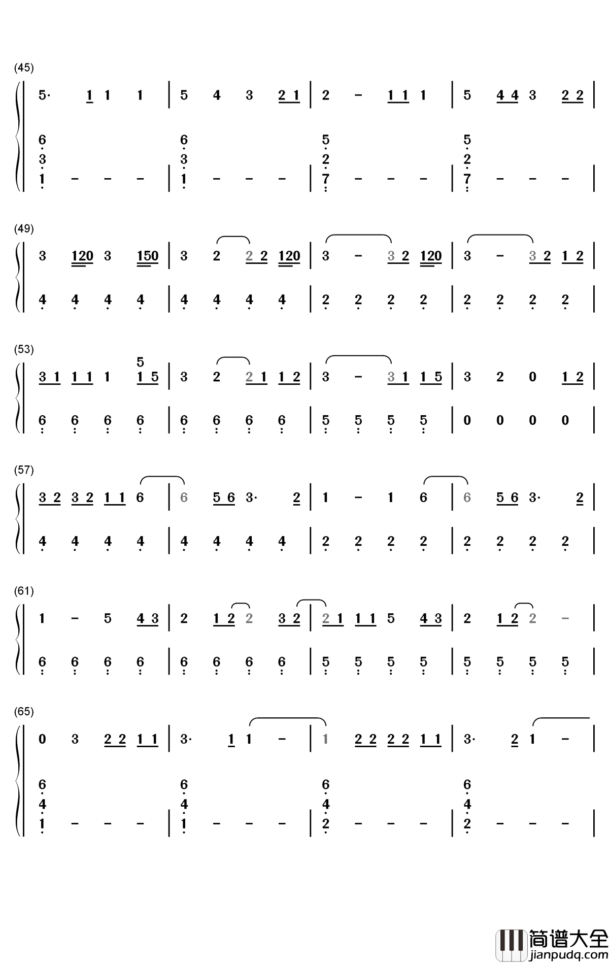 Suicidal钢琴简谱_数字双手_YNW_Melly