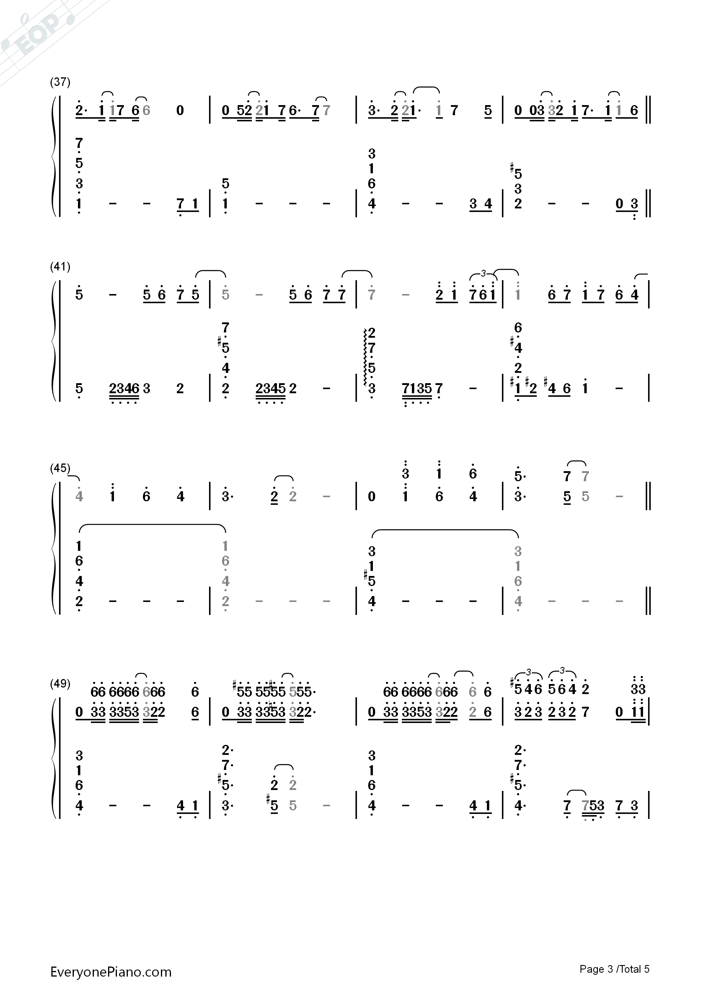 Here_Comes_A_Thought钢琴简谱_Rebecca_Sugar演唱
