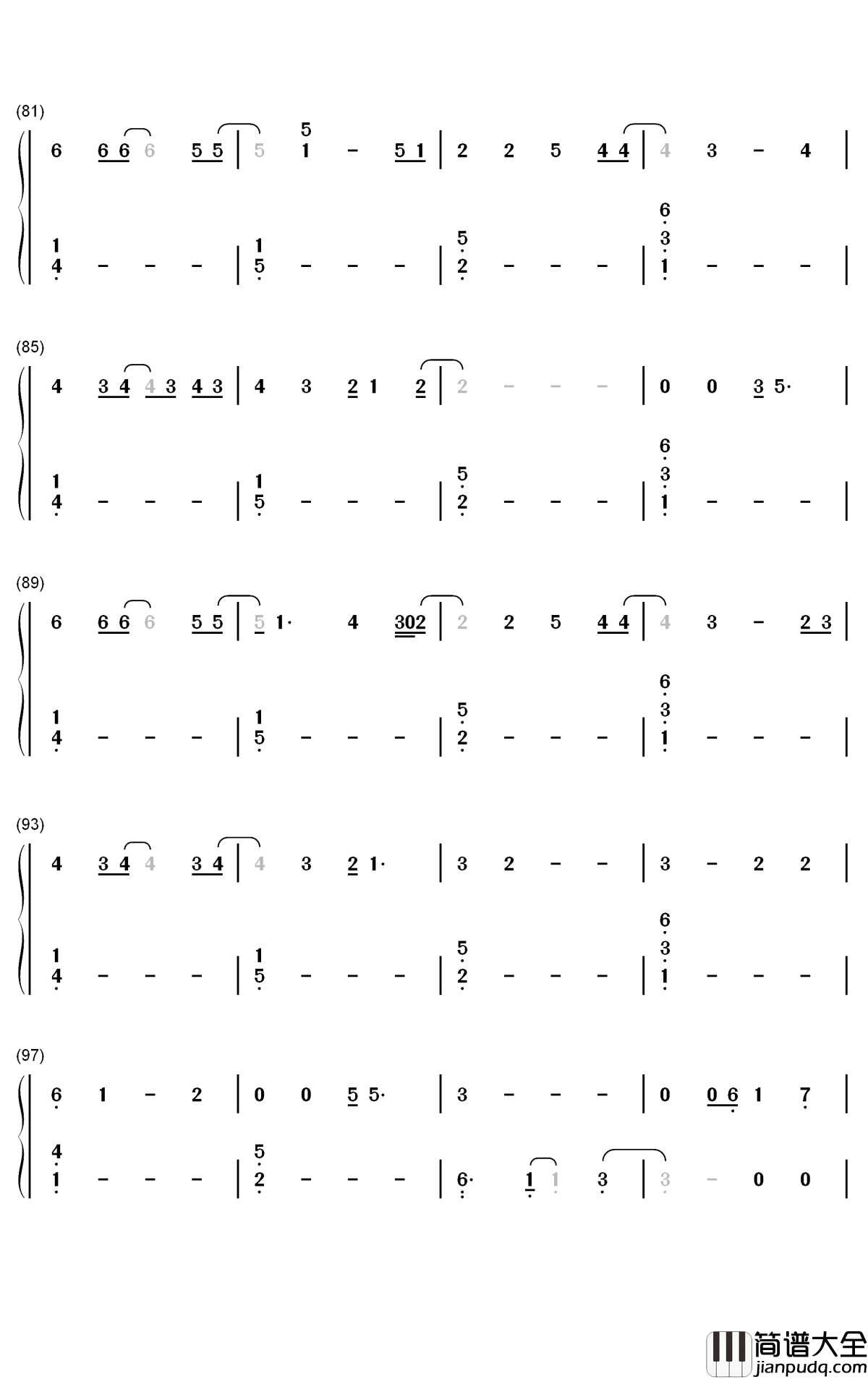 More_Hearts_Than_Mine钢琴简谱_数字双手_Ingrid_Andress
