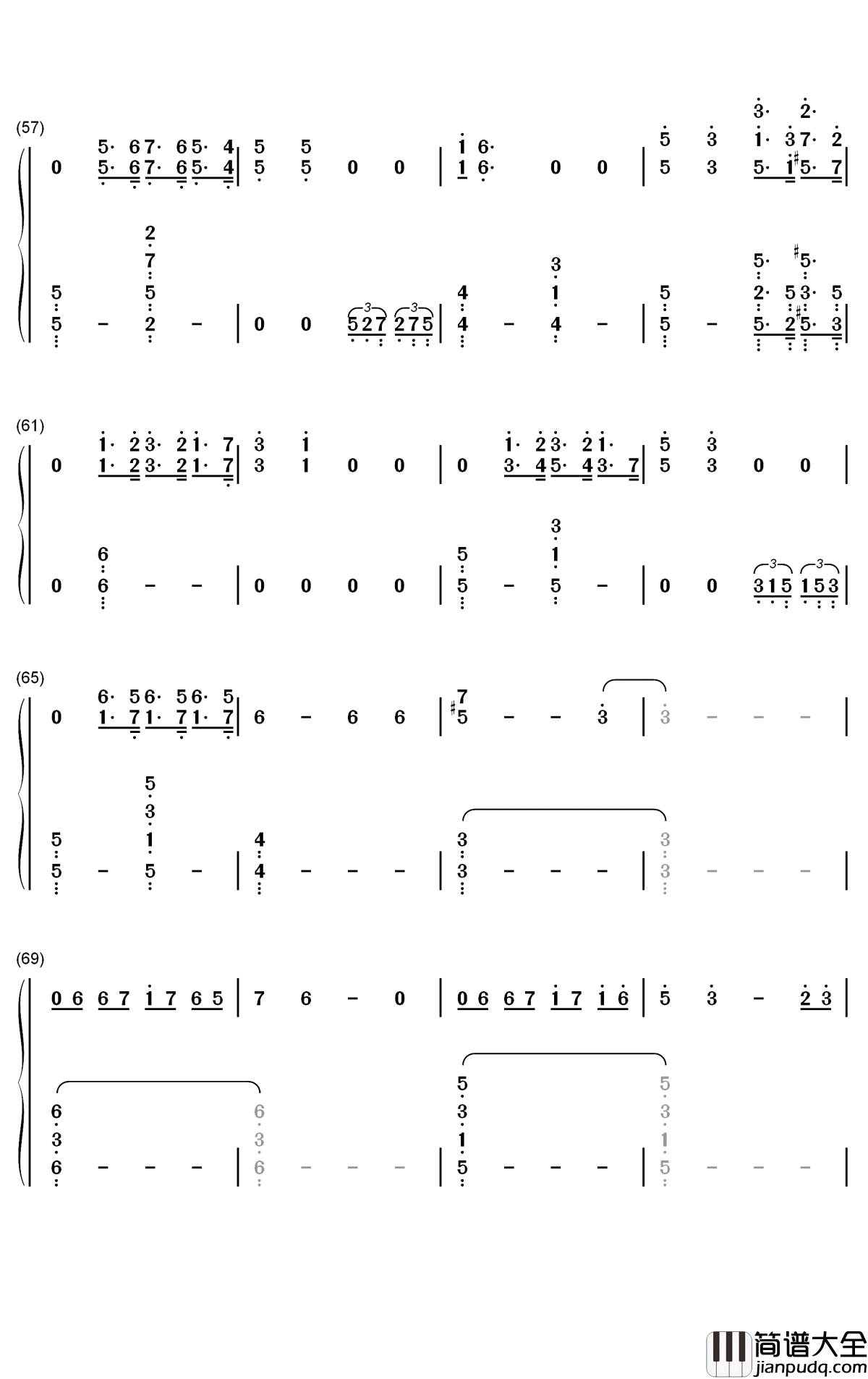 Spit_It_Out钢琴简谱_数字双手_颂乐_Solar