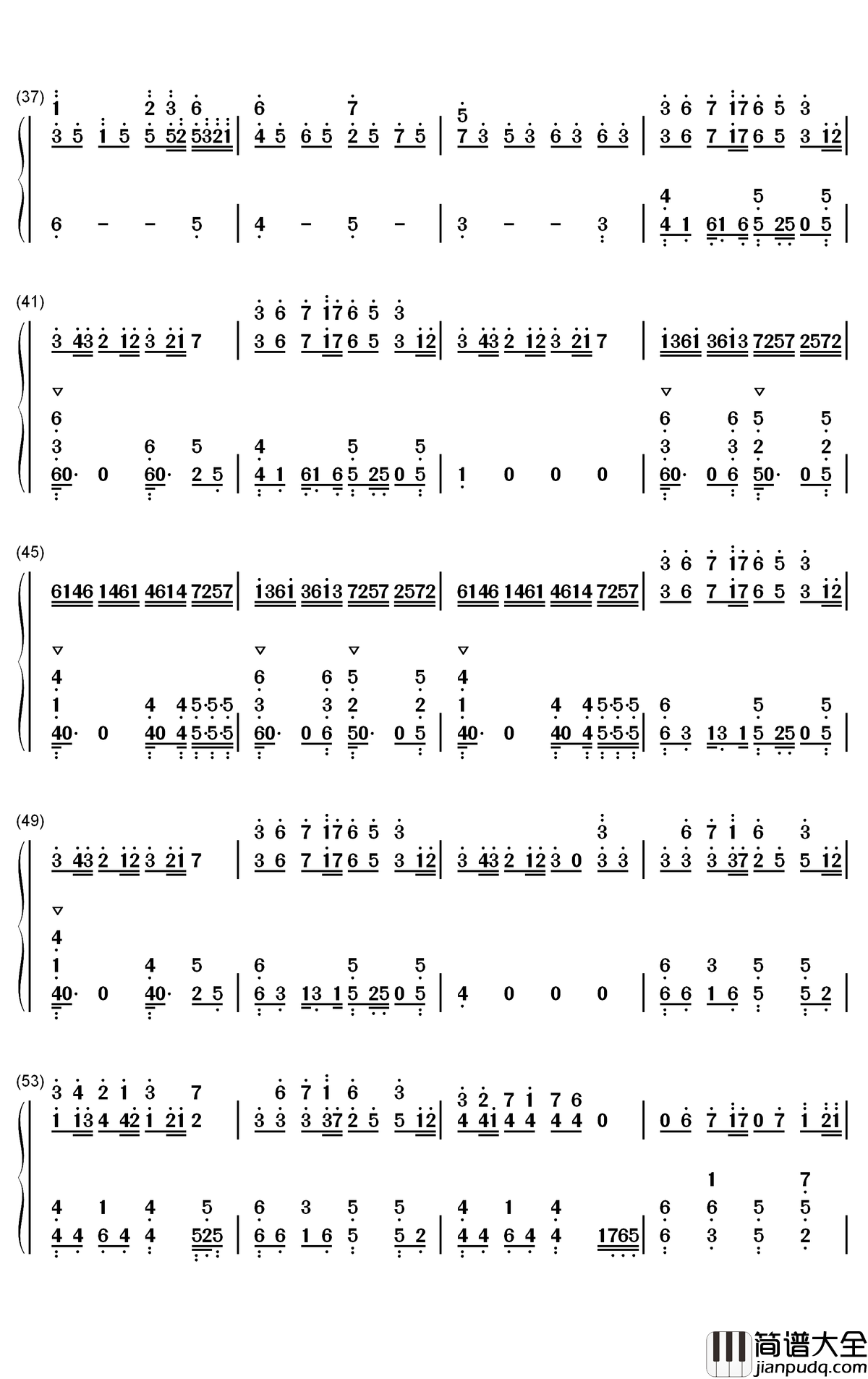 Avem钢琴简谱_数字双手_Alan_Walker