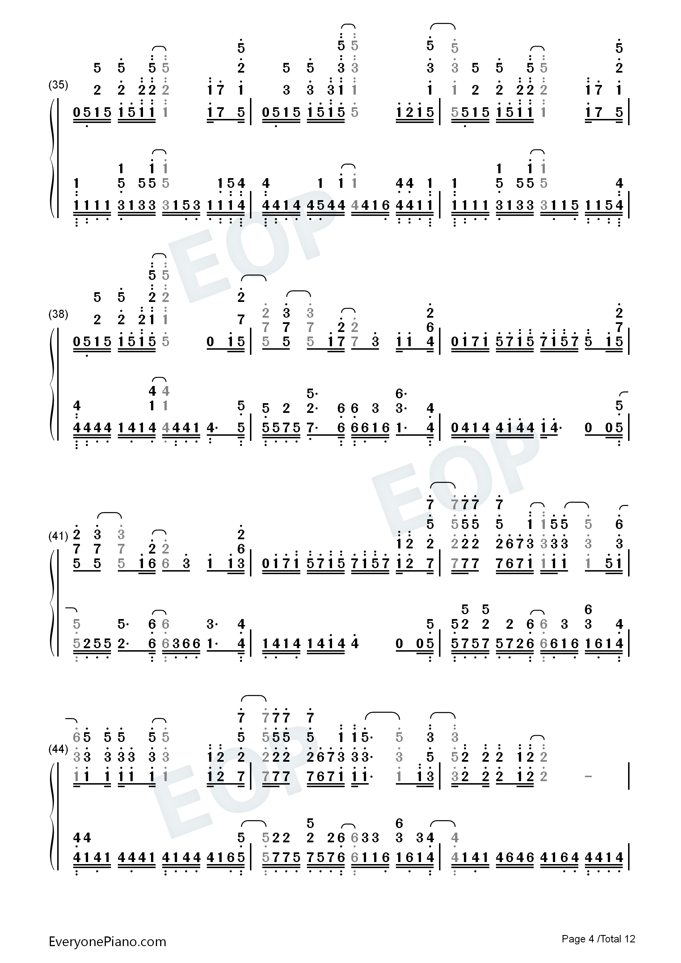 World_End钢琴简谱_FLOW演唱