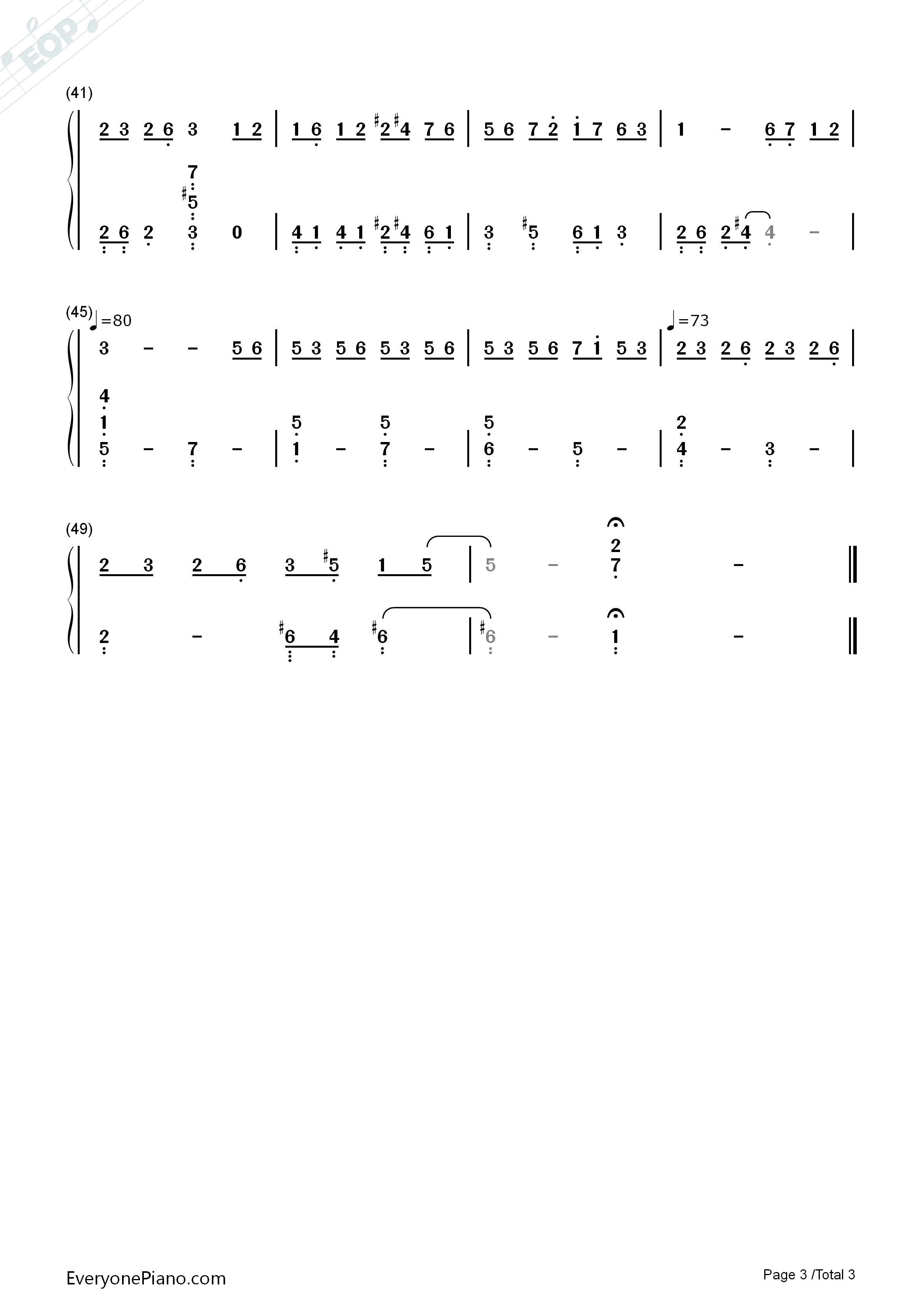 ソ.ラ.ソ.ミ_piano_ver钢琴简谱_コーコーヤ演唱