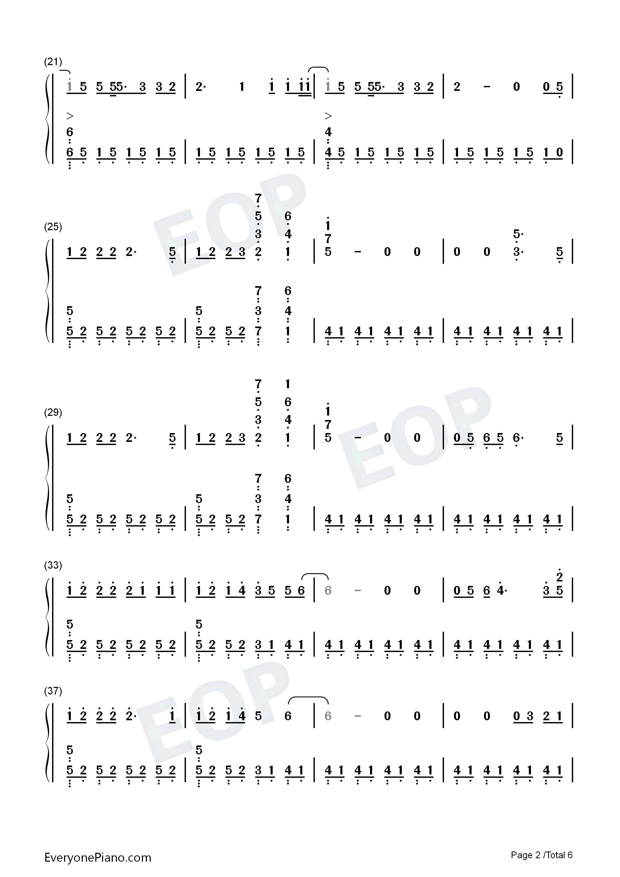 The_Last_Time钢琴简谱_The_Script演唱