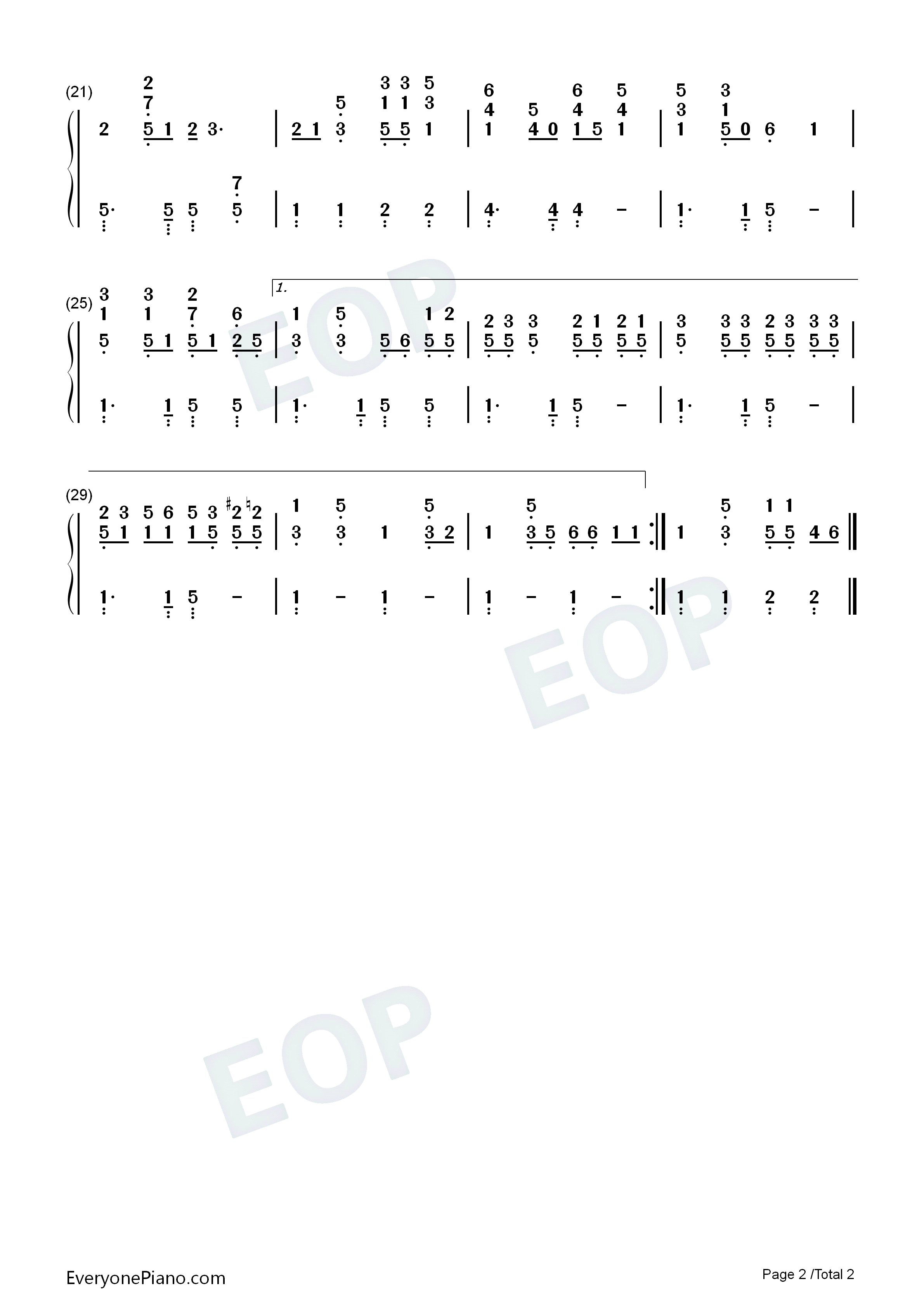 Little_Bitty钢琴简谱_Alan_Jackson演唱
