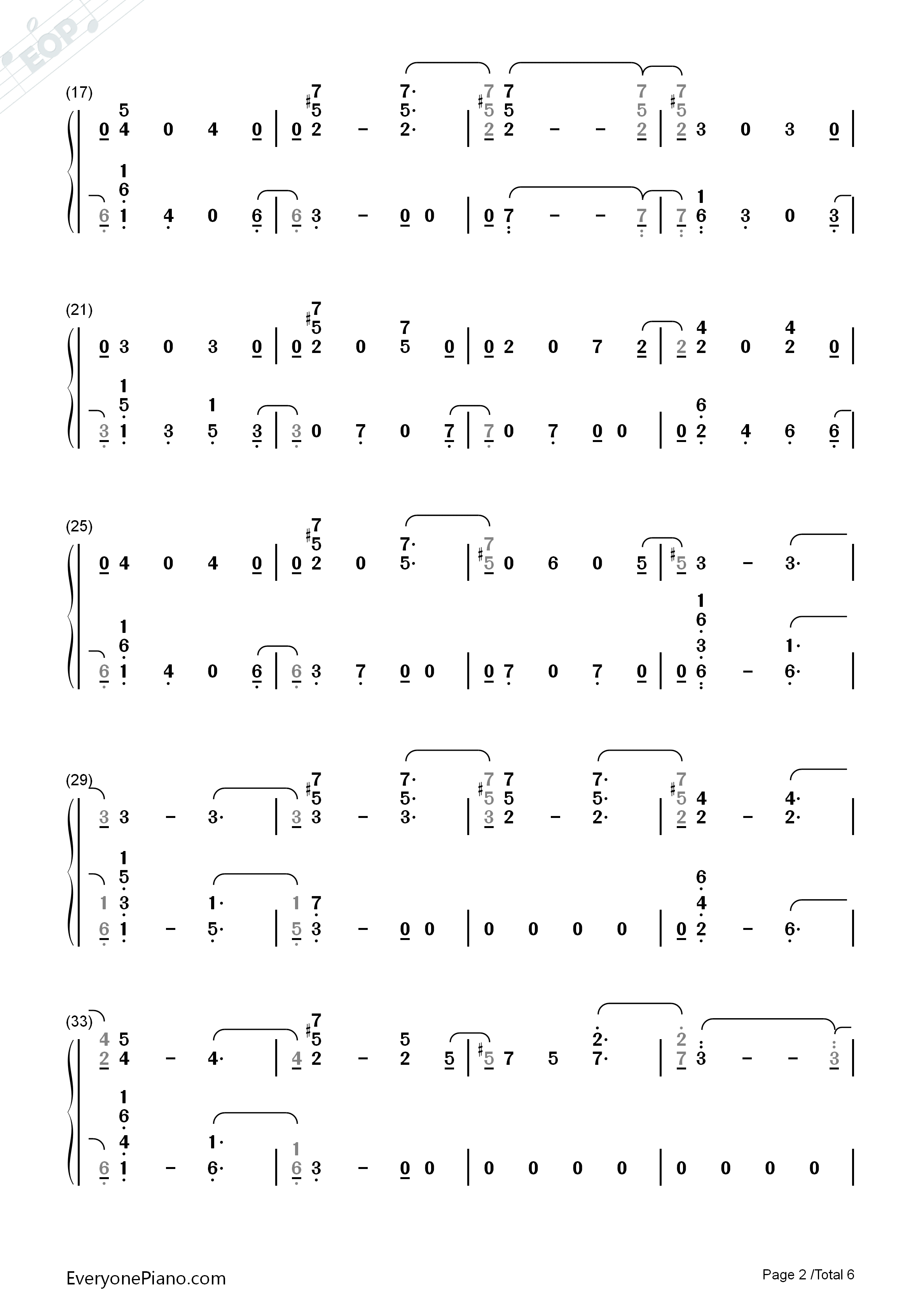 Nothing_Left_for_You钢琴简谱_Sam_Smith演唱