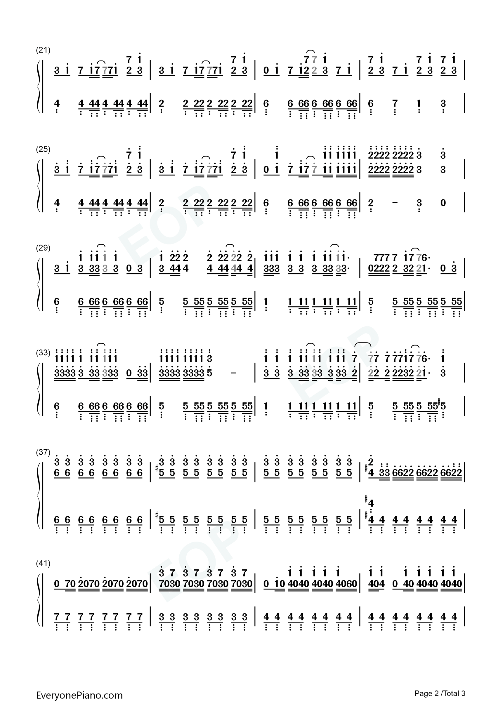Voodoo_Kingdom钢琴简谱_Kyle_Xian_SOUL'd_OUT演唱