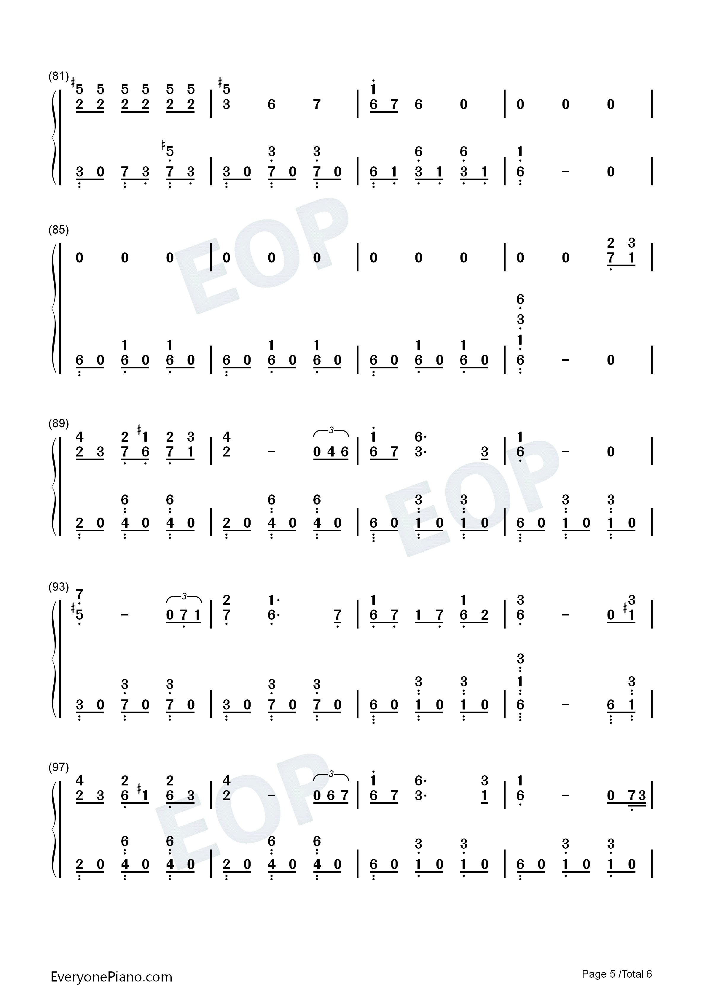 El_Sol_se_Recuesta钢琴简谱_Edison演唱