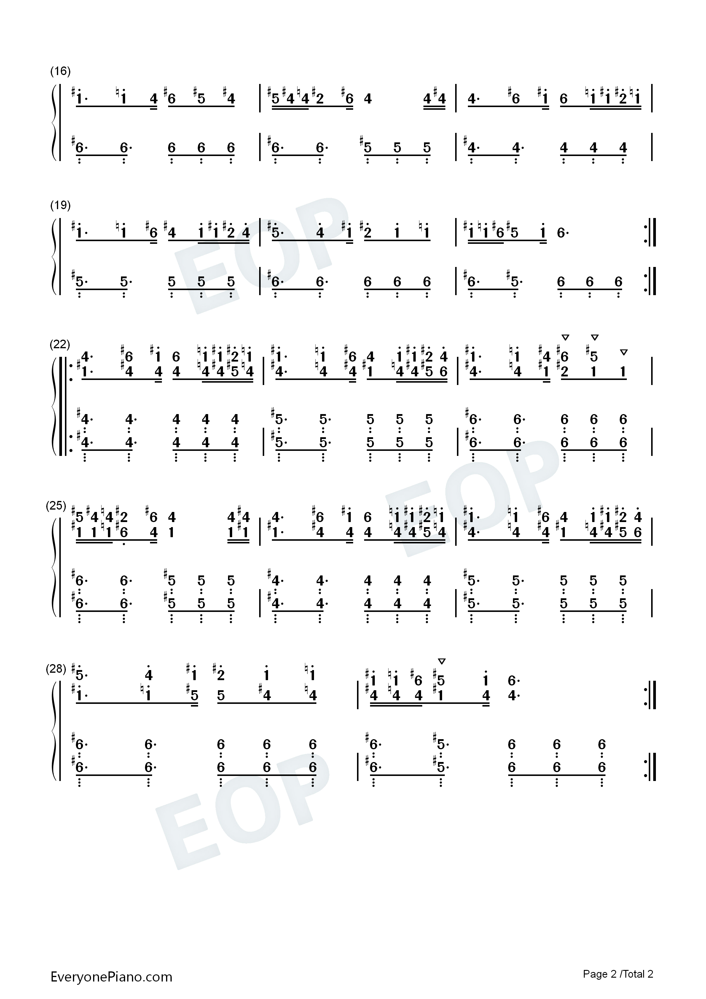 NGAAHH钢琴简谱_Toby_Fox演唱