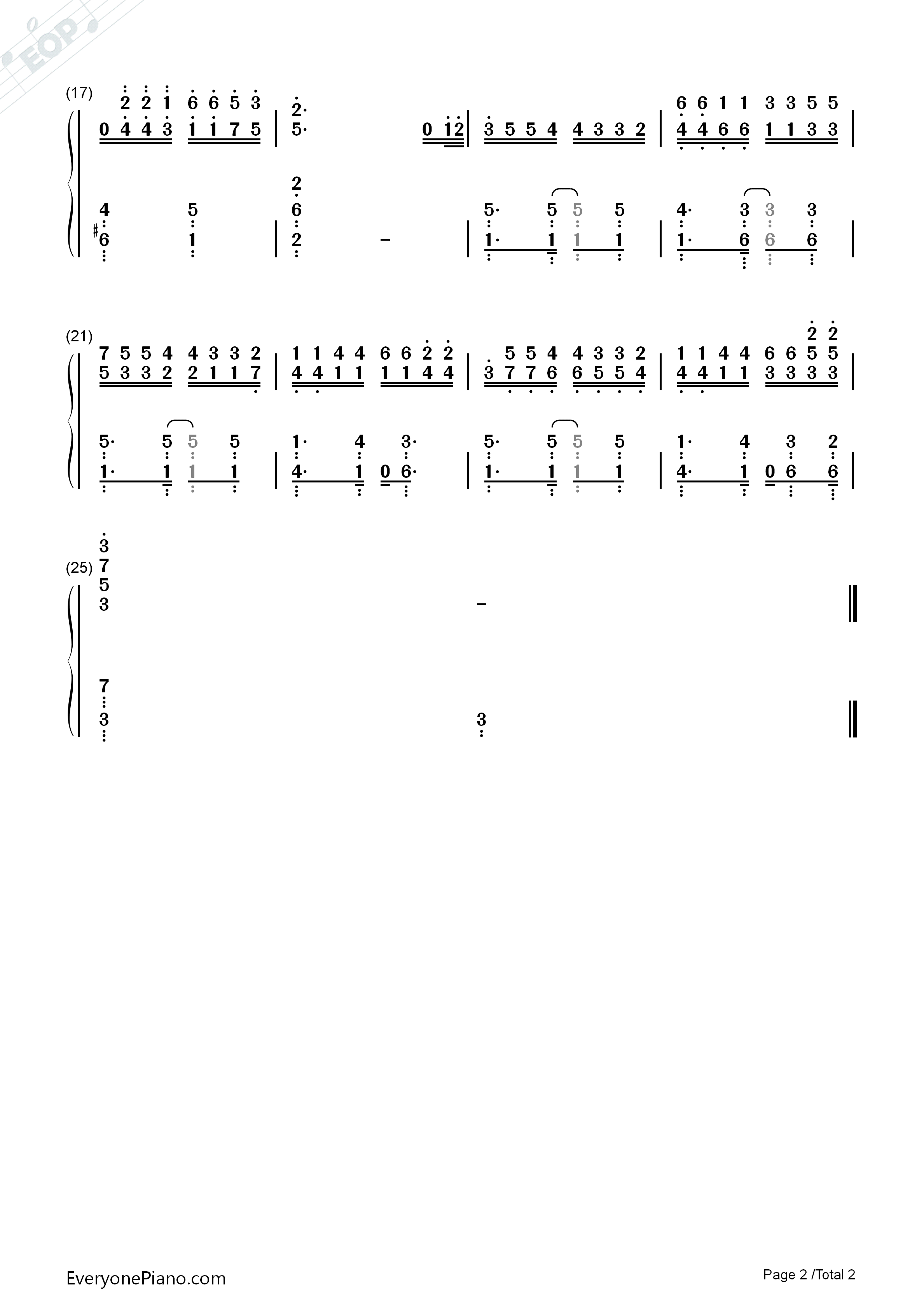 Twilight钢琴简谱_Shirley._R演唱