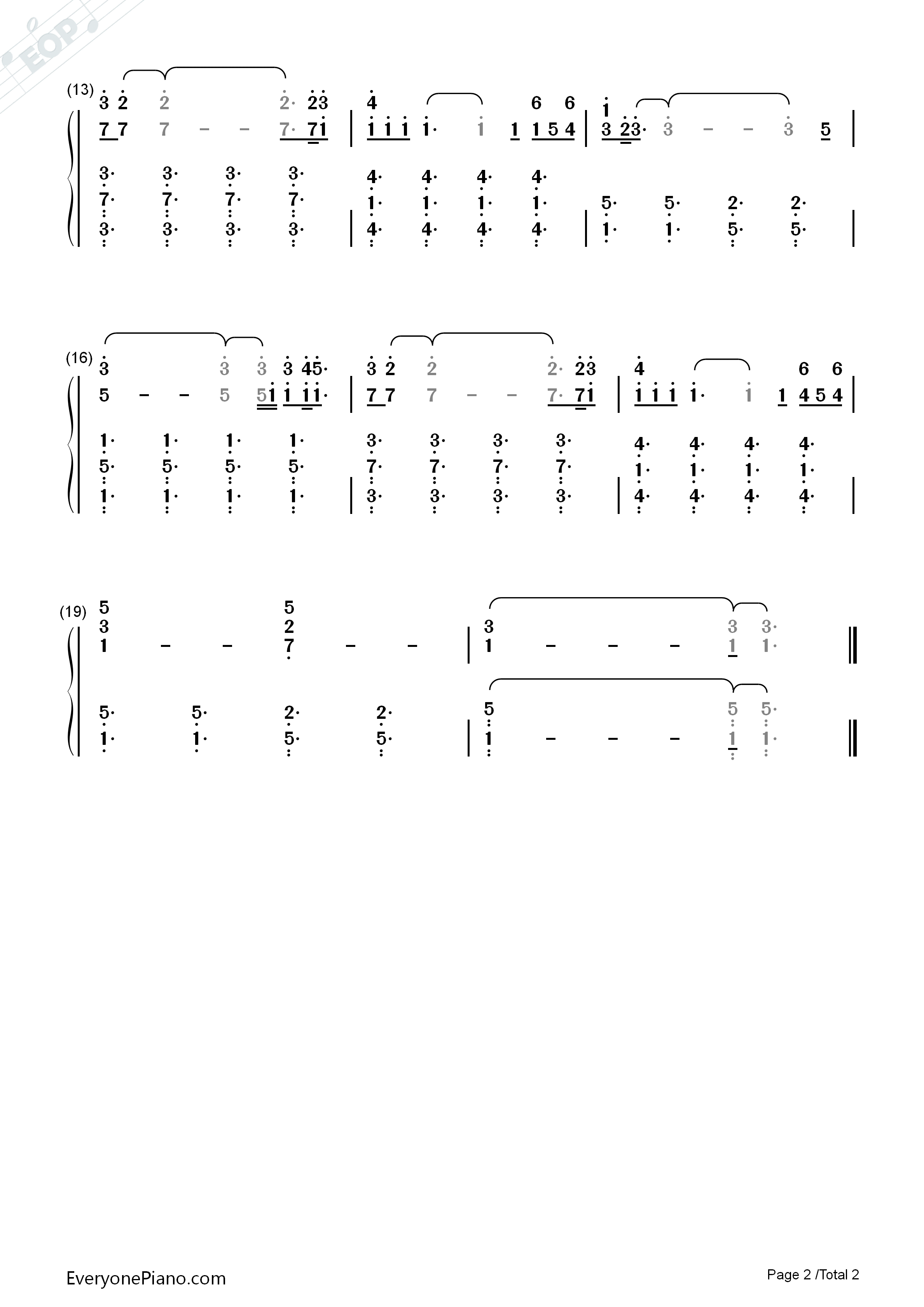 Say_Something钢琴简谱_A_Great_Big_World__Christina_Aguilera演唱