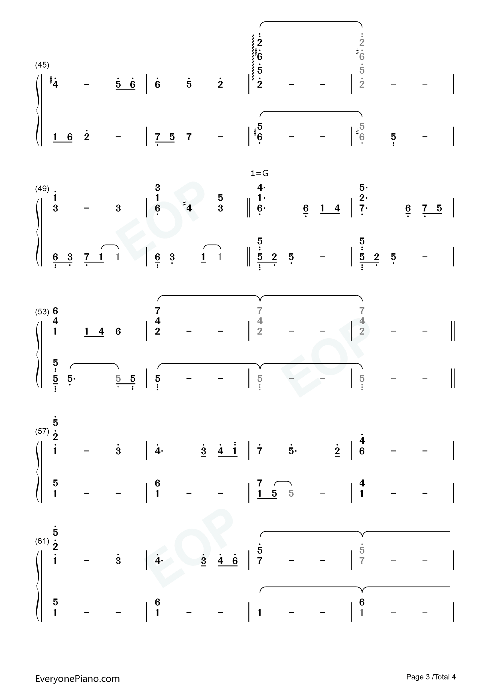 Missing_You钢琴简谱_Various_Artists演唱