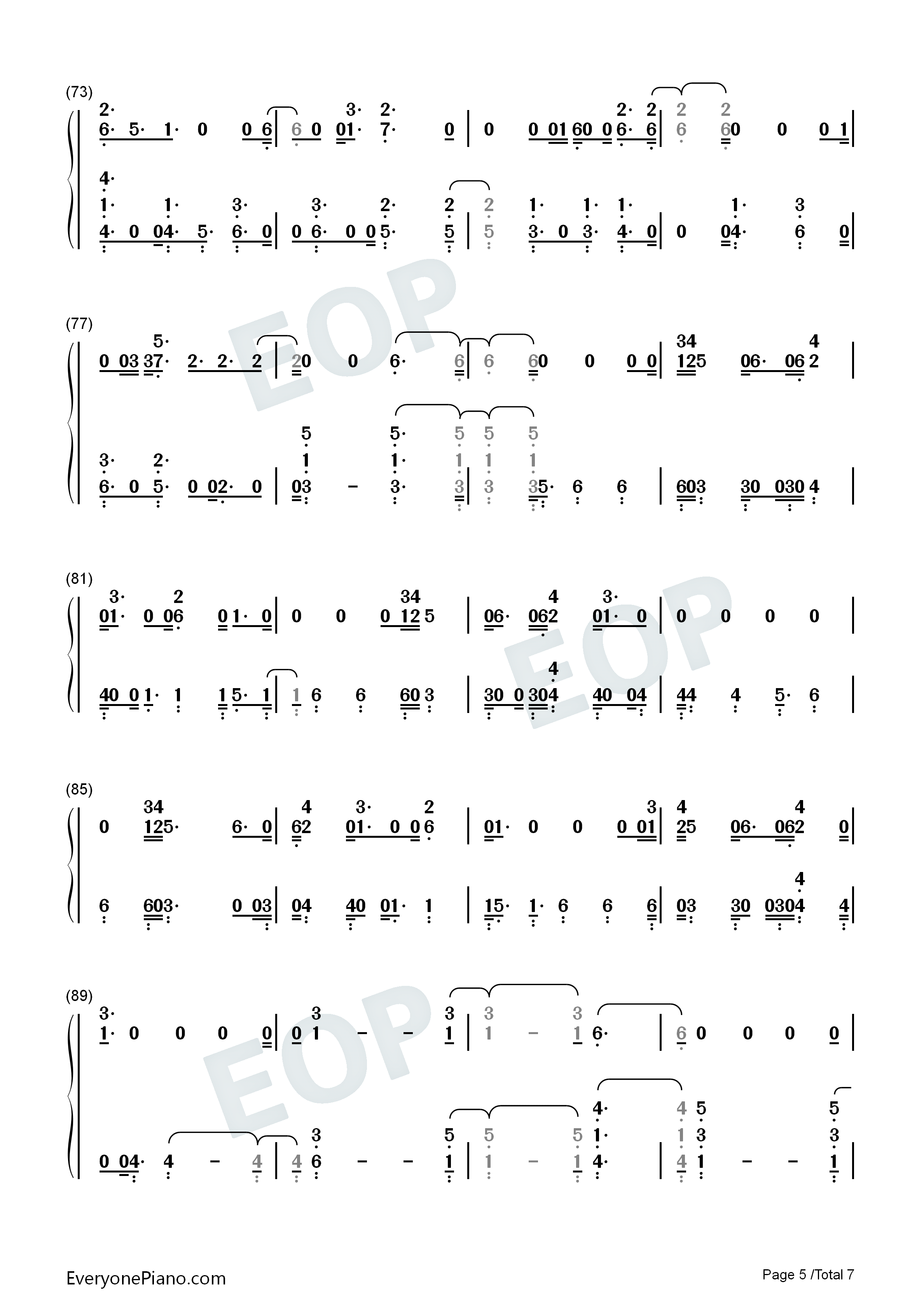 I_Miss_You钢琴简谱_Clean_Bandit演唱
