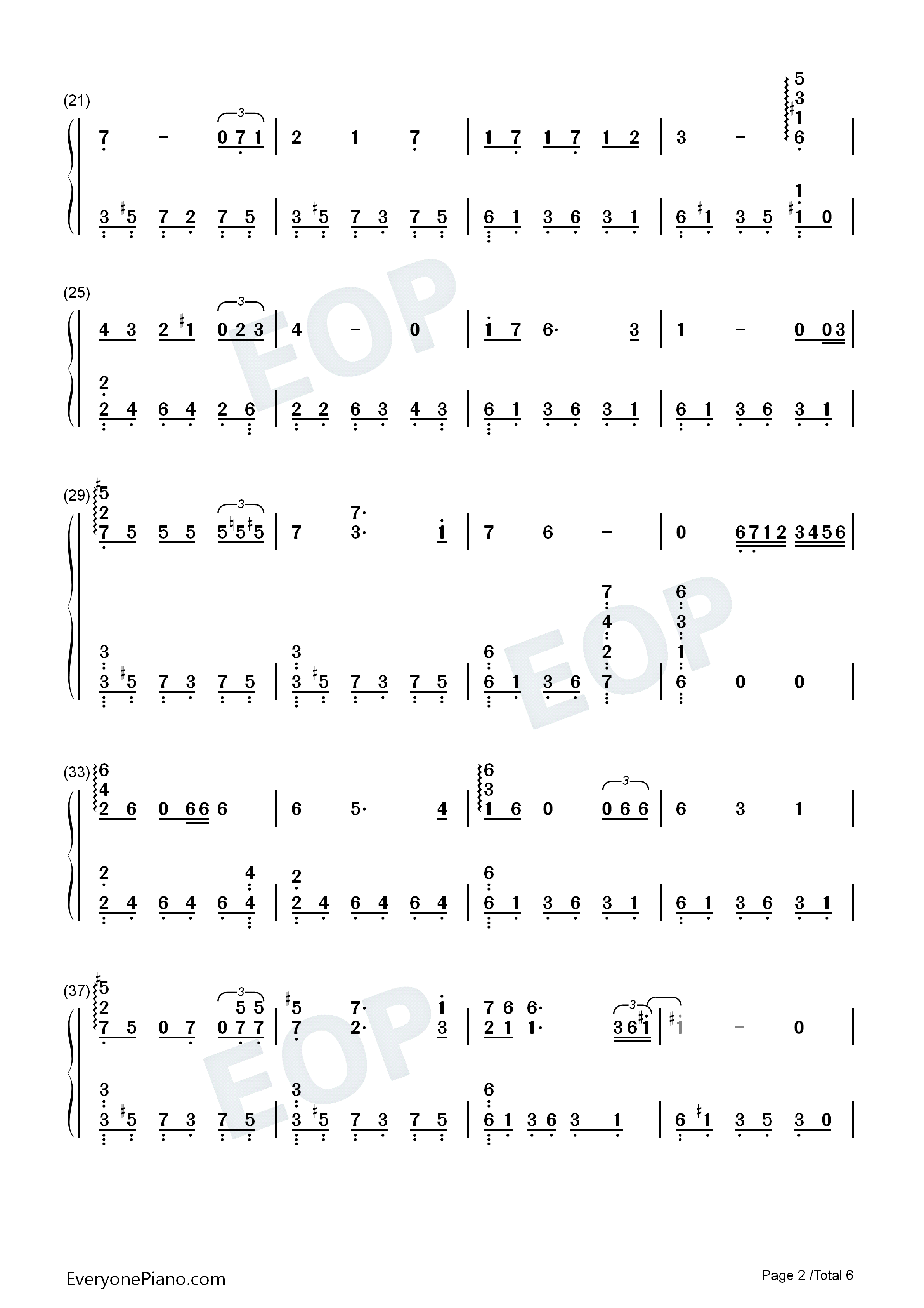 El_Sol_se_Recuesta钢琴简谱_Edison演唱
