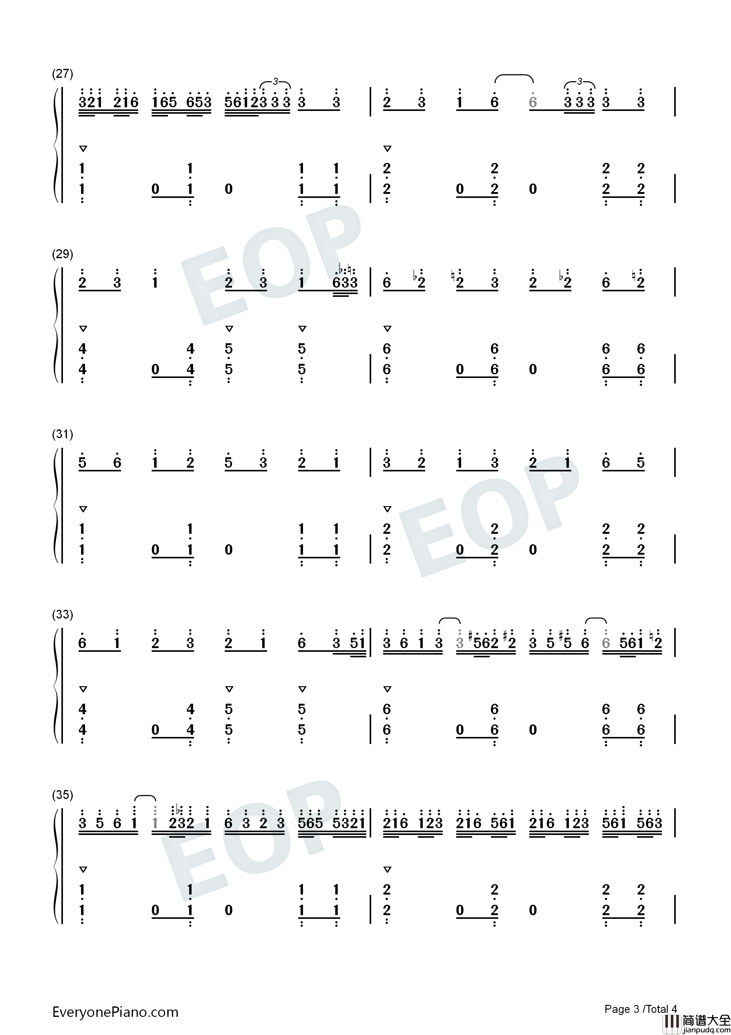 普通DISCO钢琴简谱_ilem演唱